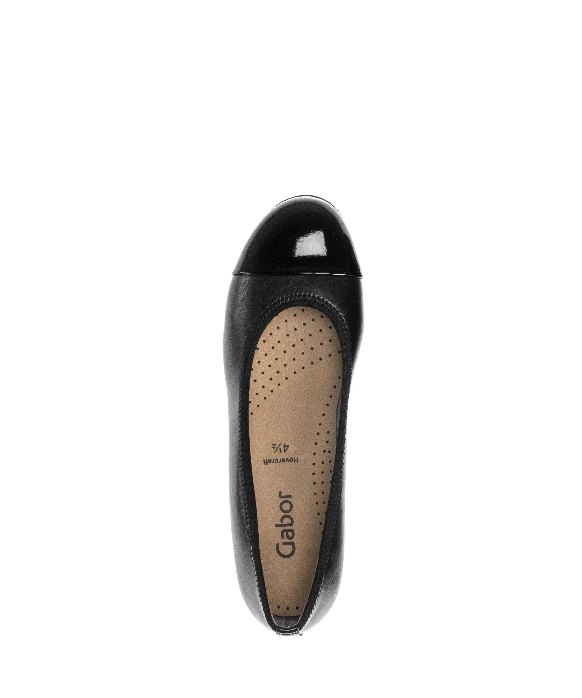 Ballerines noires en combinaison cuir - Image 3