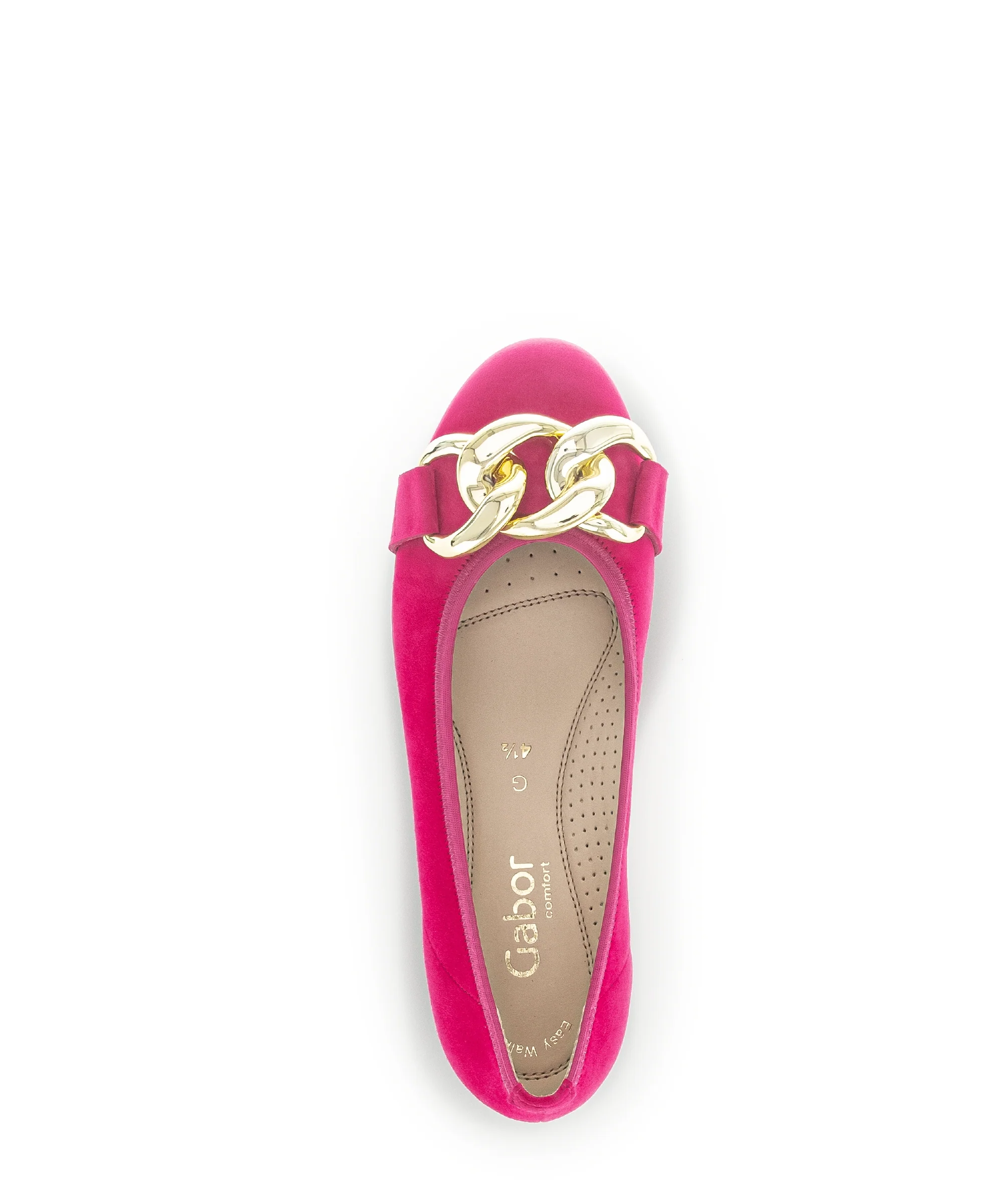 Ballerines pinks en cuir velours - Image 4