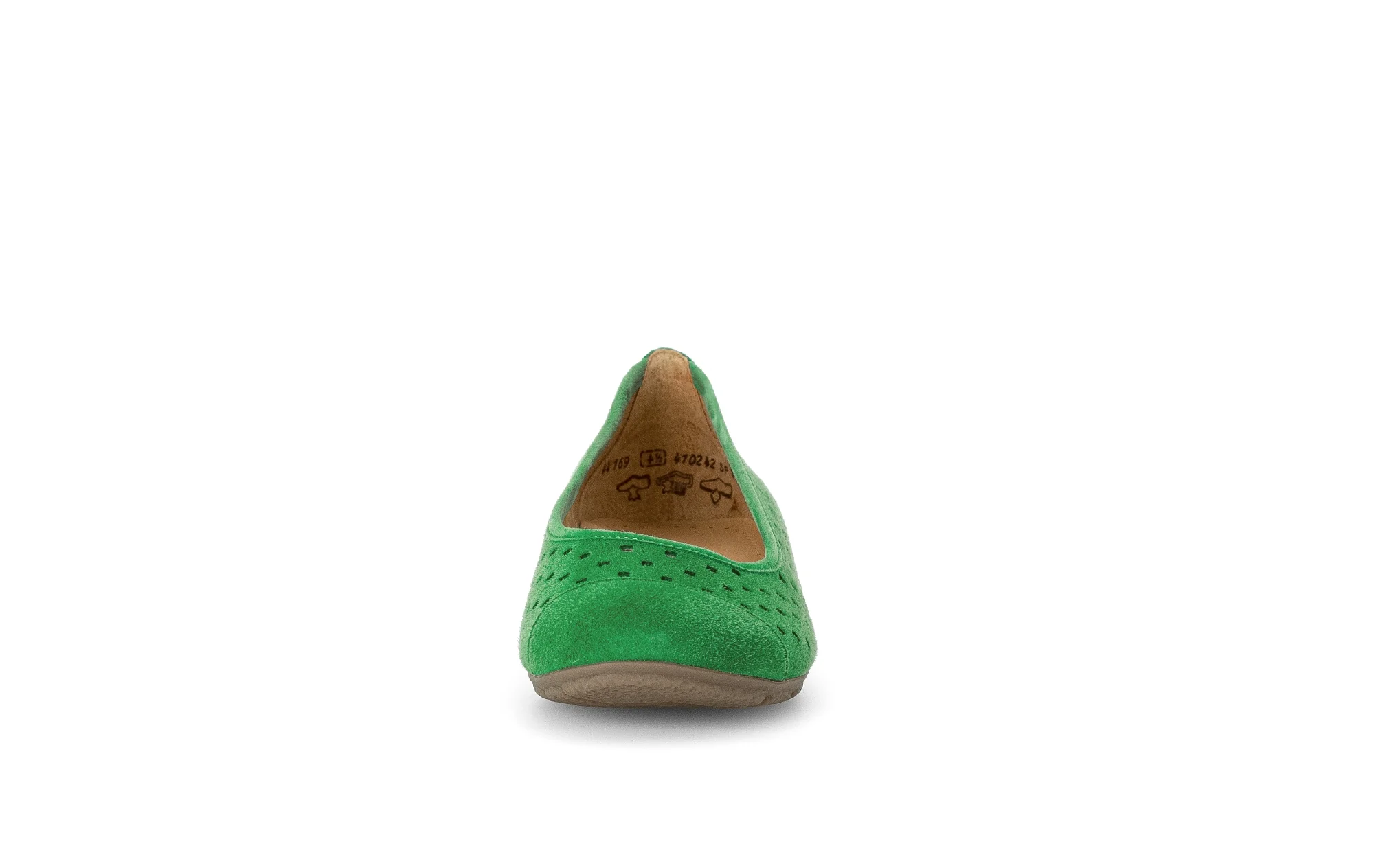 Ballerines pistaches en cuir velours - Image 4