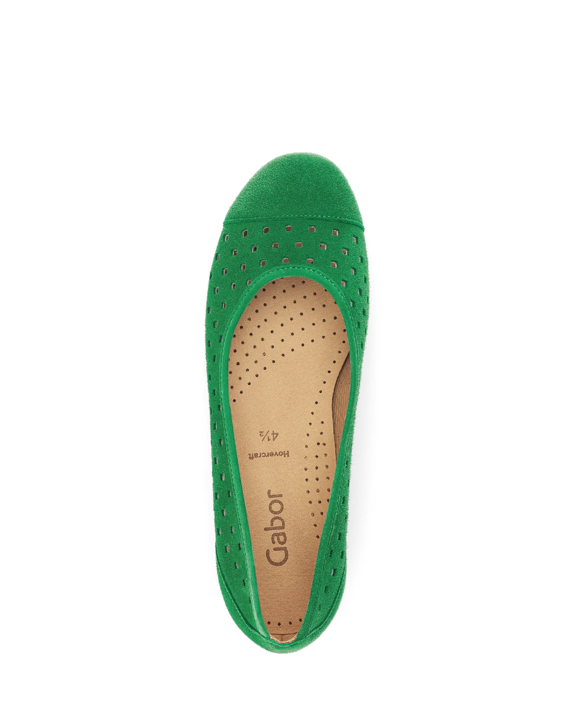 Ballerines pistaches en cuir velours - Image 5