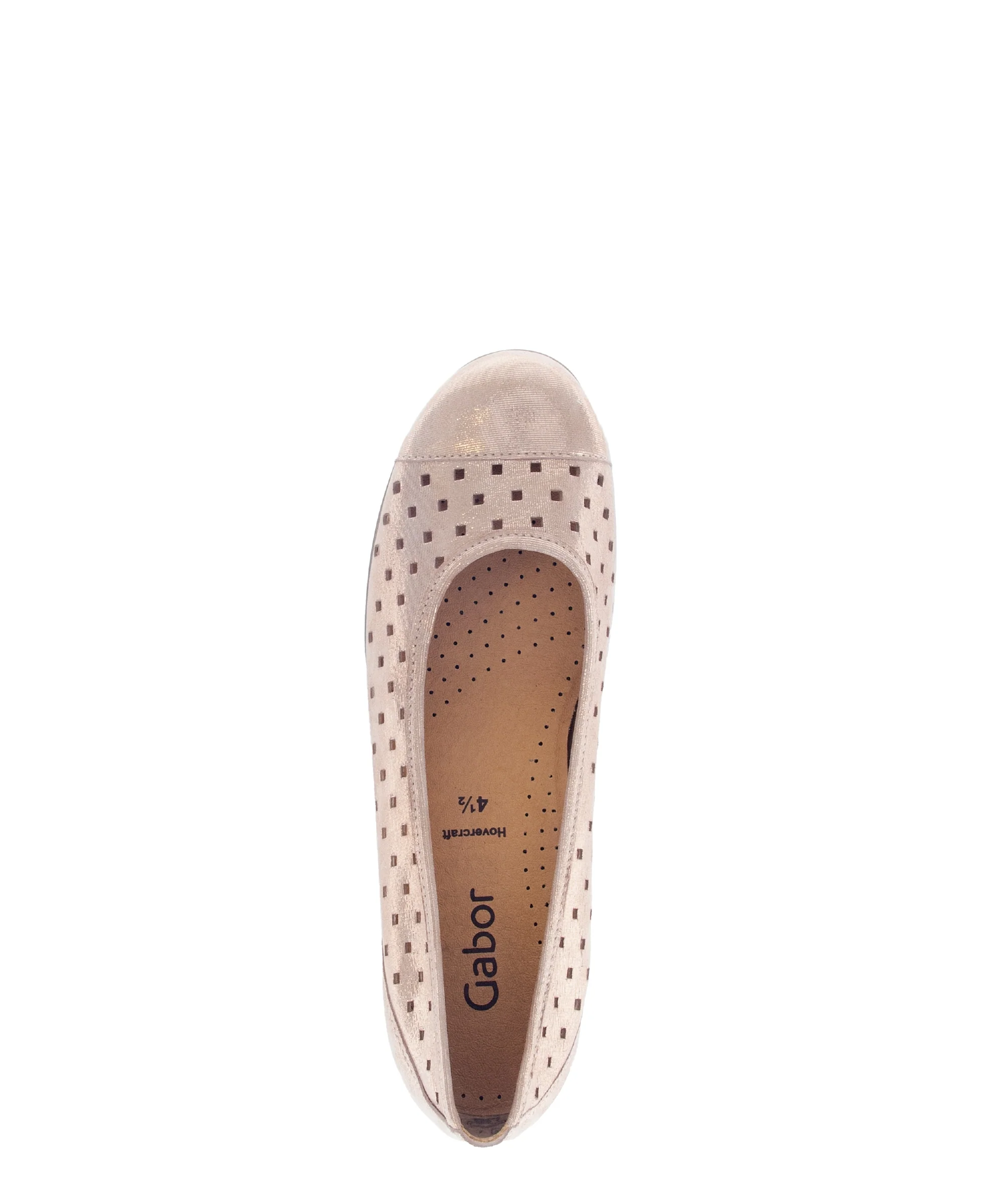 Ballerines rose clair en cuir irisé - Image 3