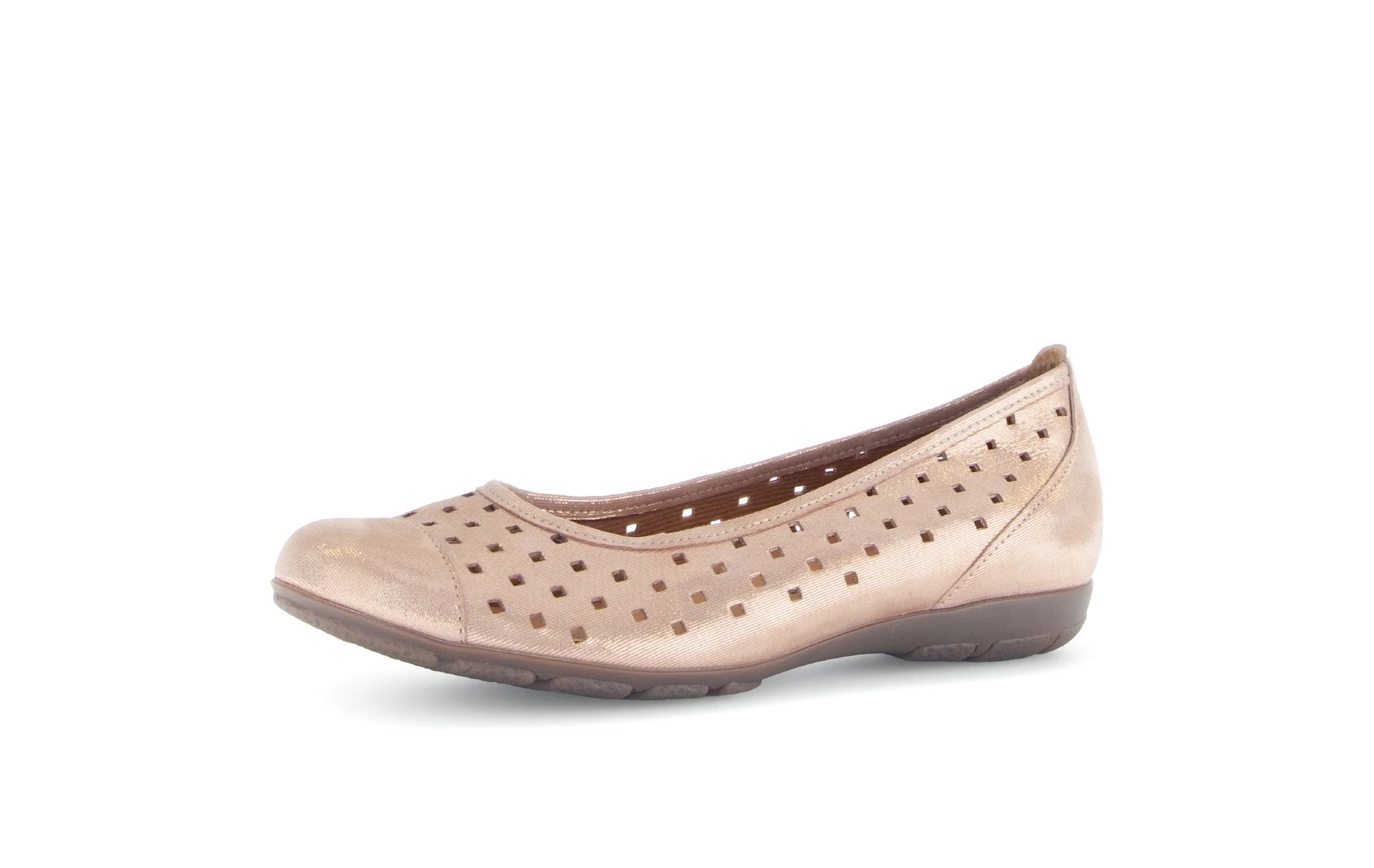 Ballerines rose clair en cuir irisé - Image 6