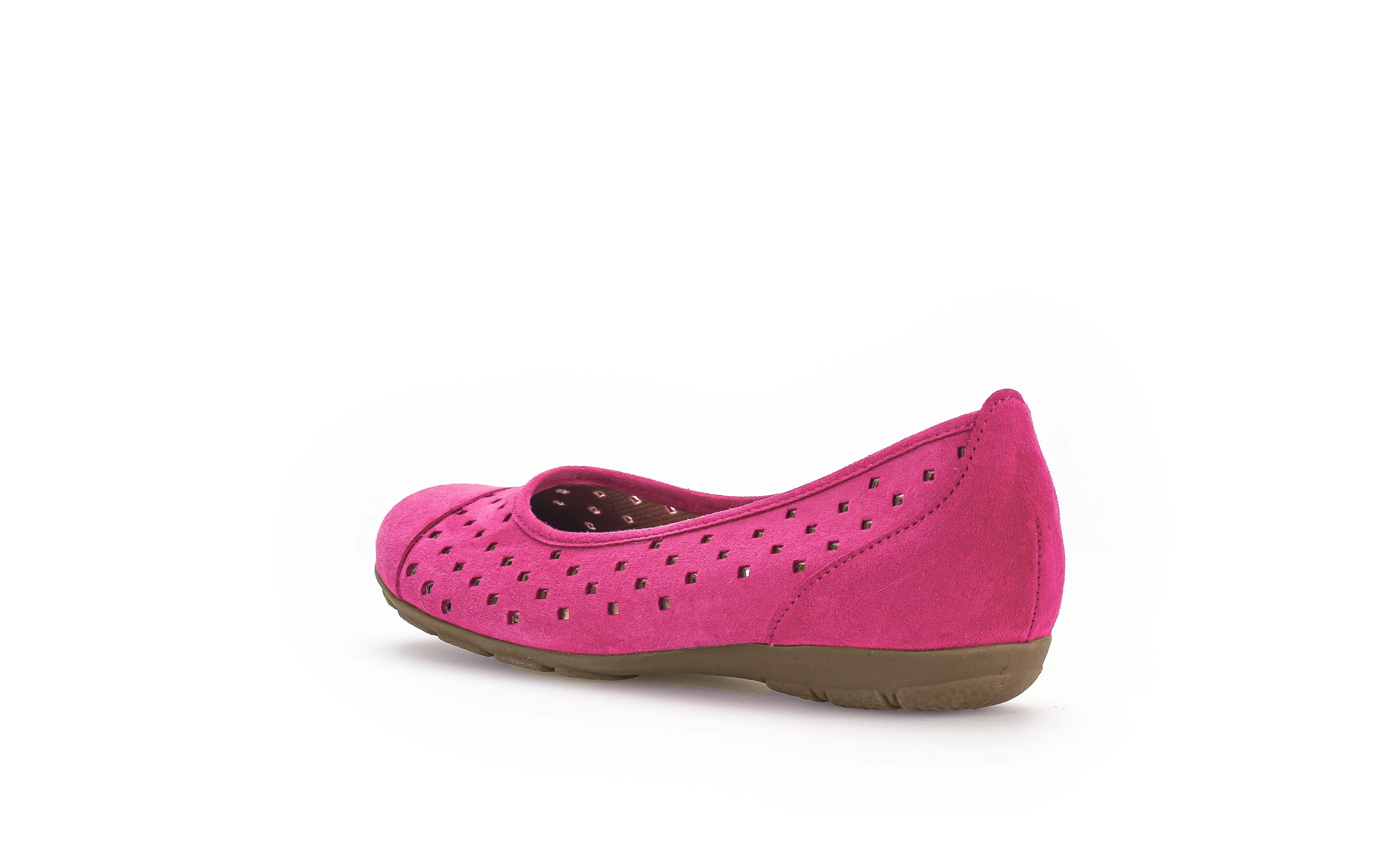 Ballerines rose en suède - Image 2