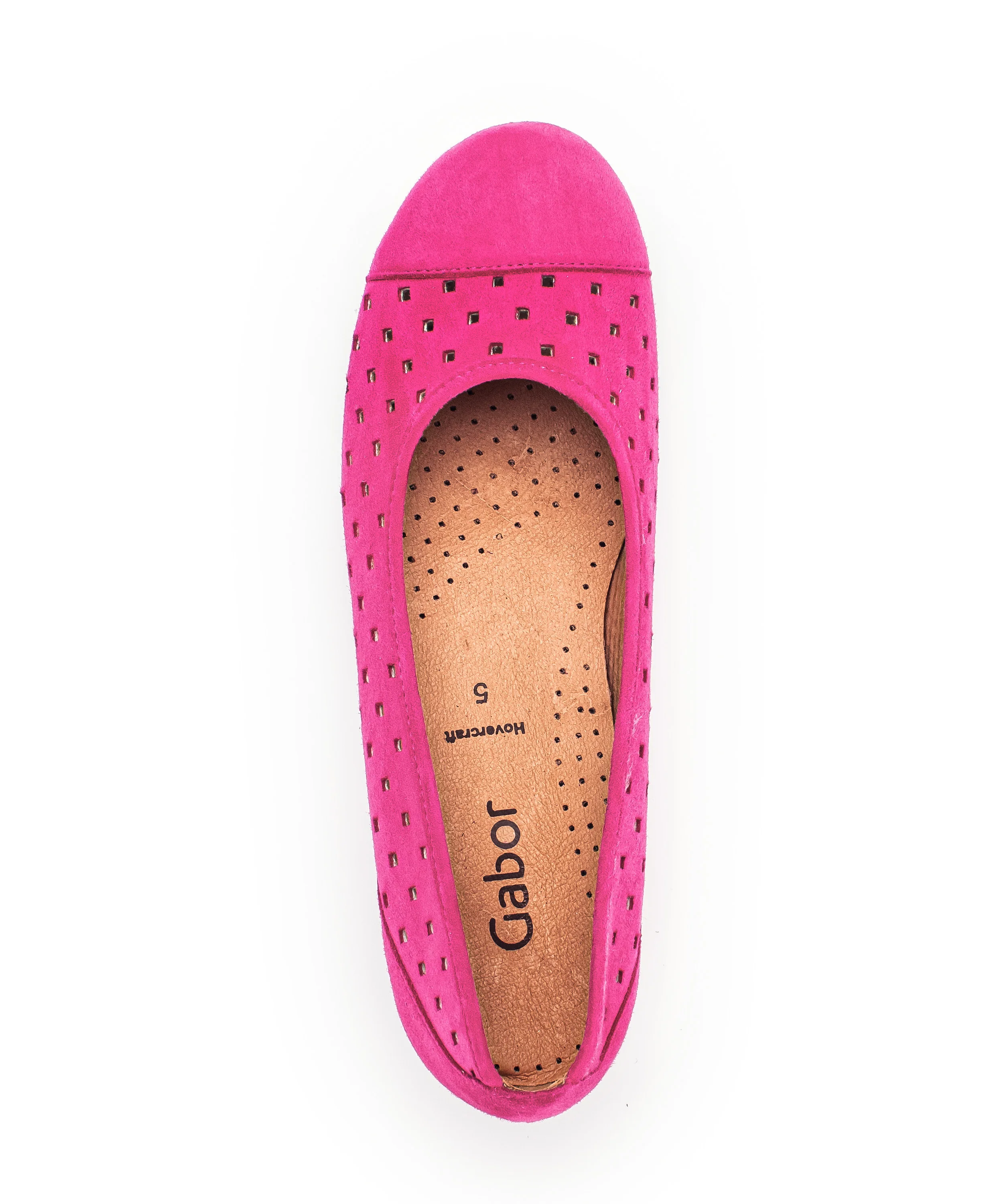 Ballerines rose en suède - Image 4
