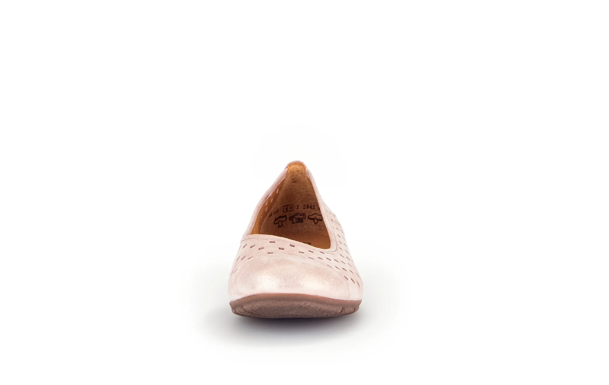 Ballerines roses en cuir velours - Image 4