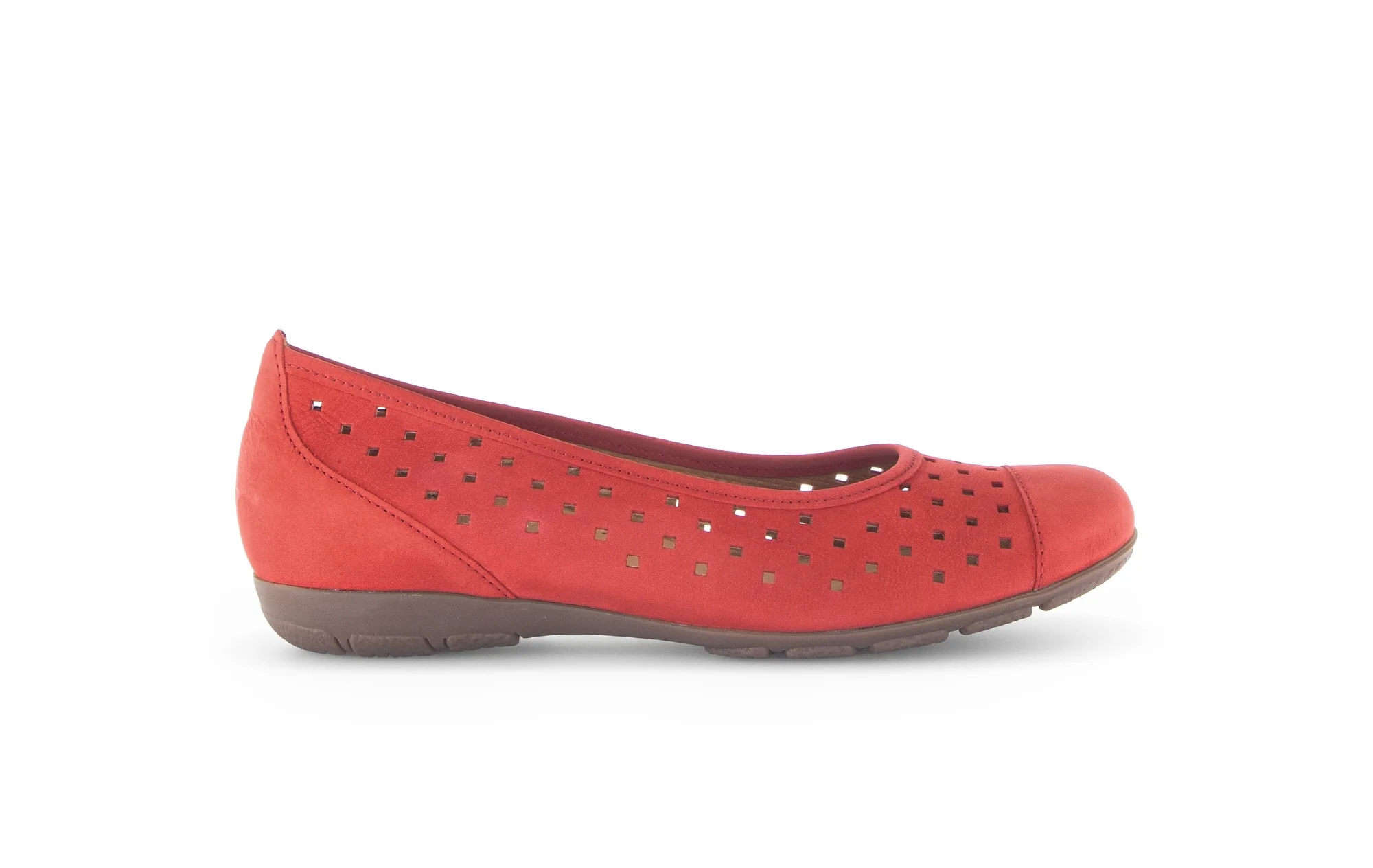 Ballerines rouges en Nubuck