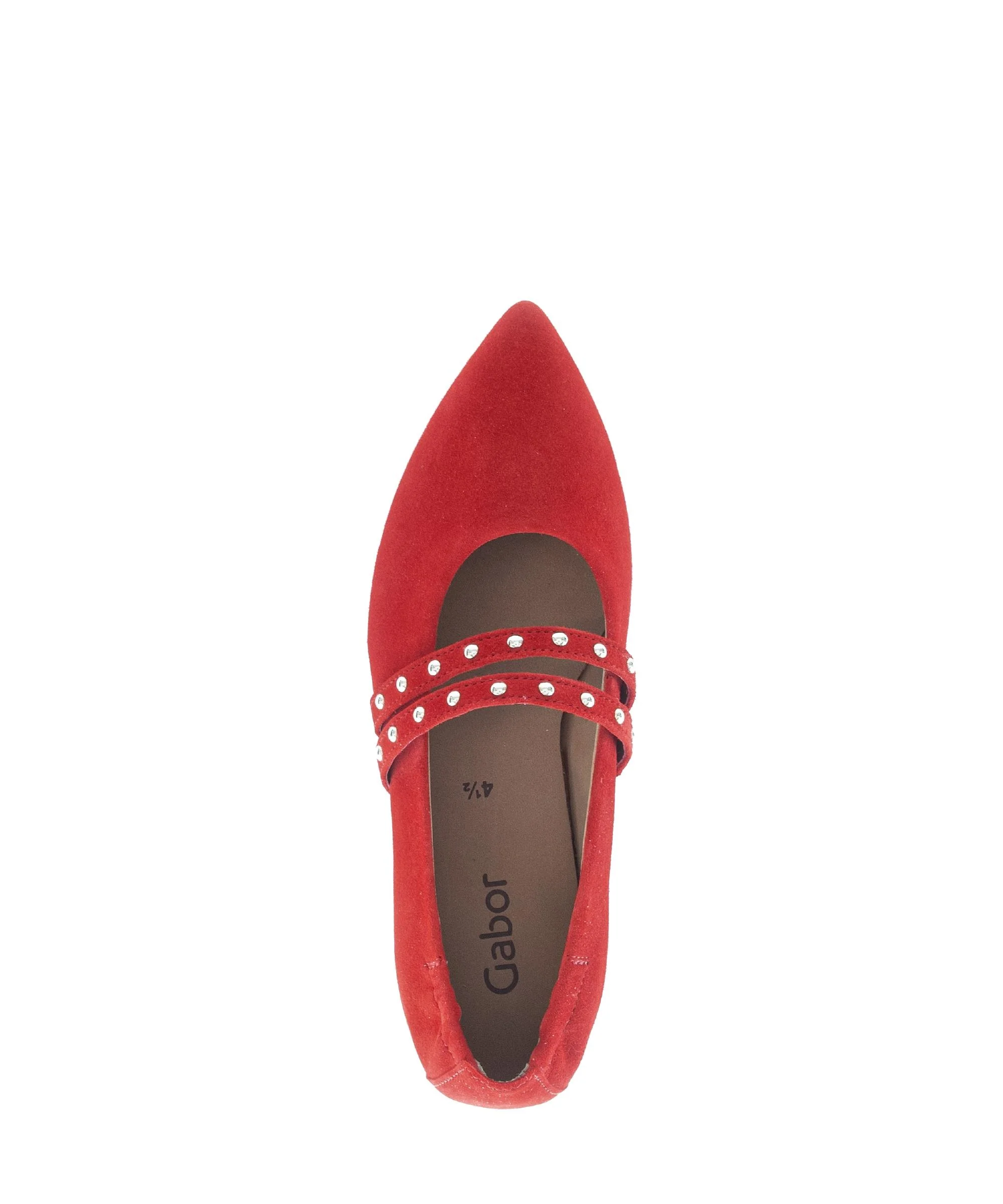Ballerines rouges en cuir - Image 3