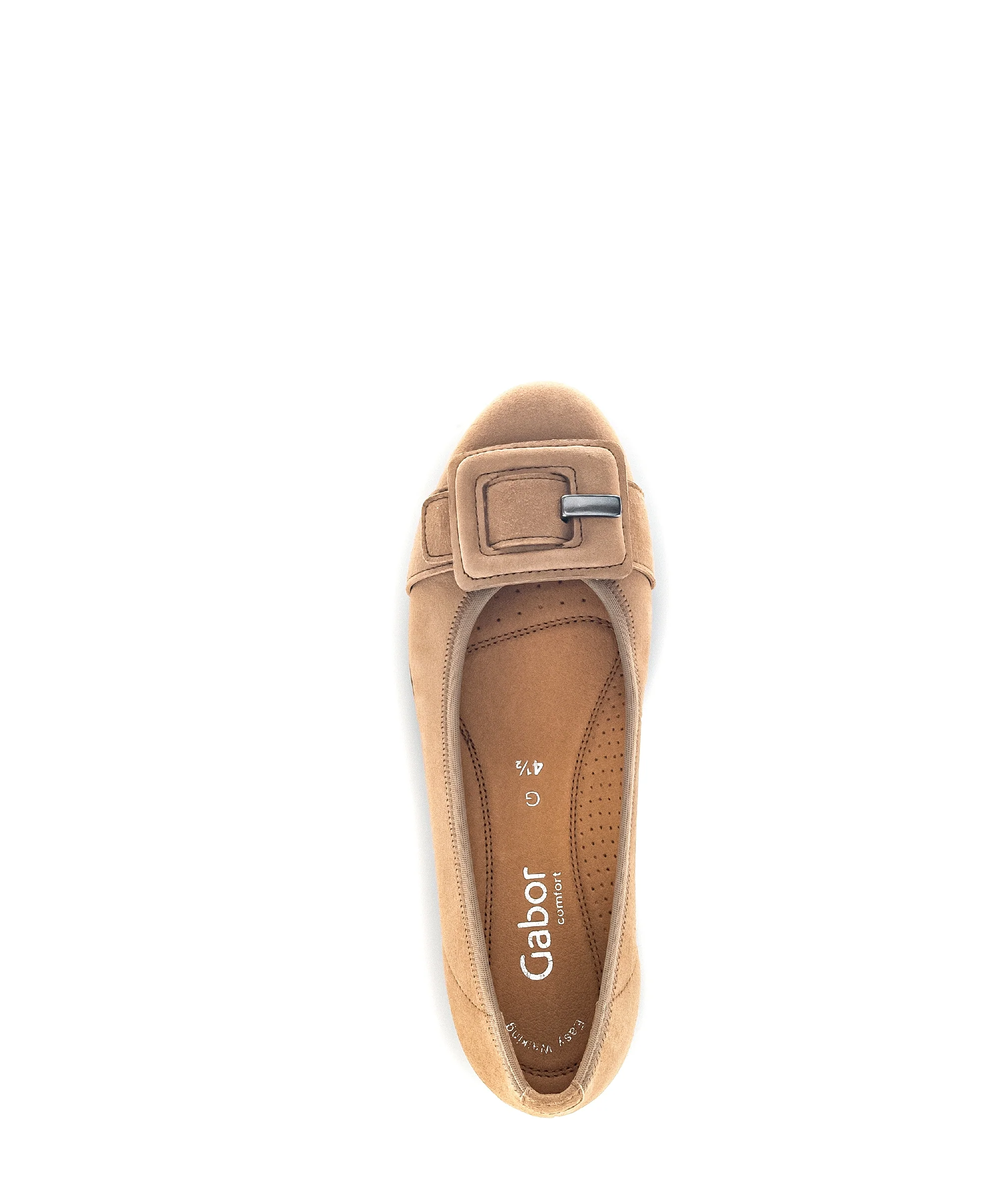Ballerines sable/savane en velours - Image 4