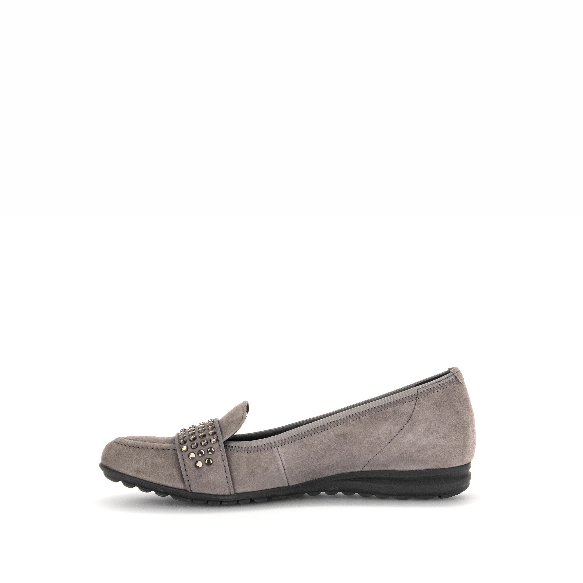 Ballerines taupe en velours - Image 2