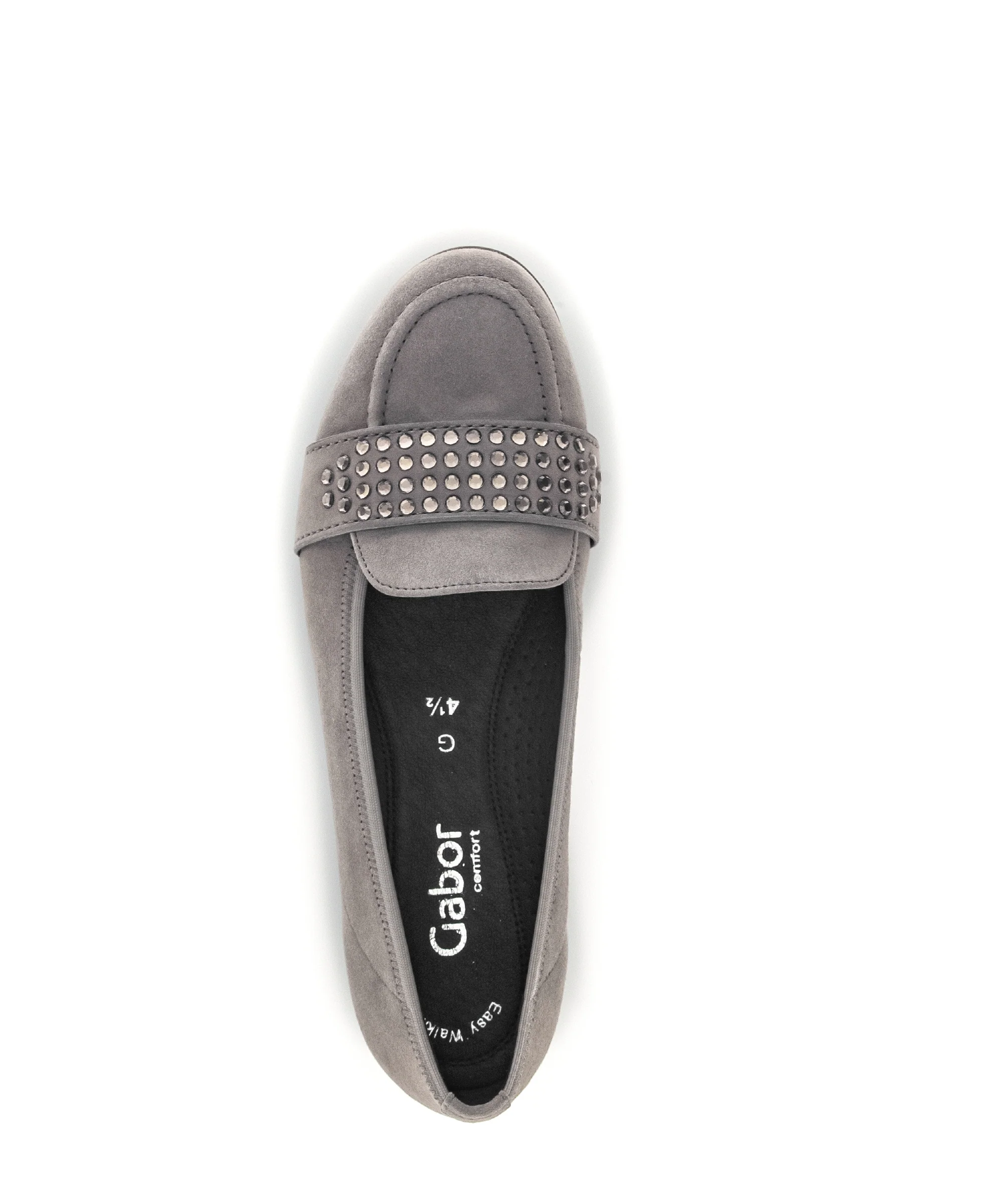 Ballerines taupe en velours - Image 4