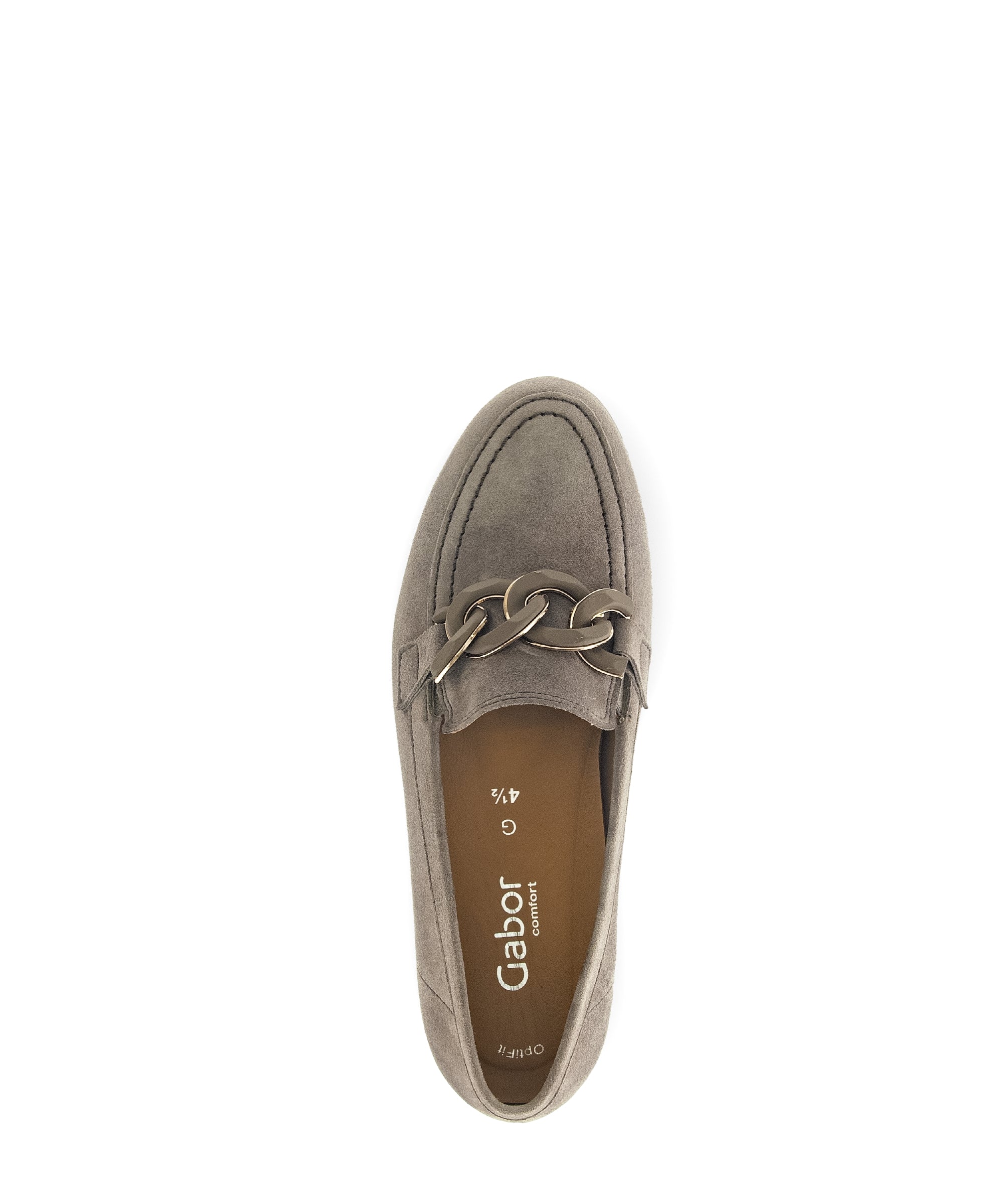Ballerines taupe en velours - Image 6