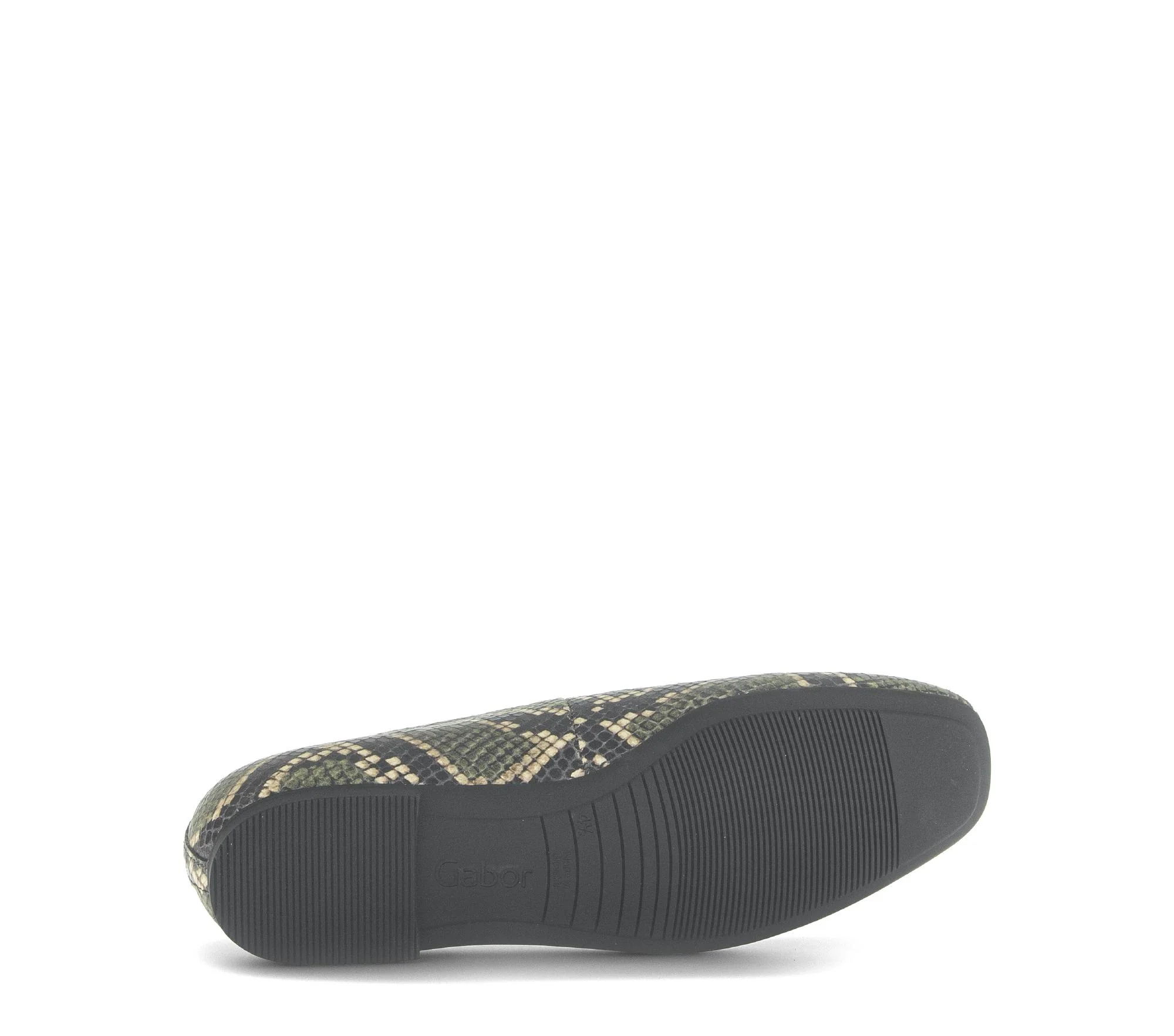 Ballerines vertes en cuir imprimé reptile - Image 7