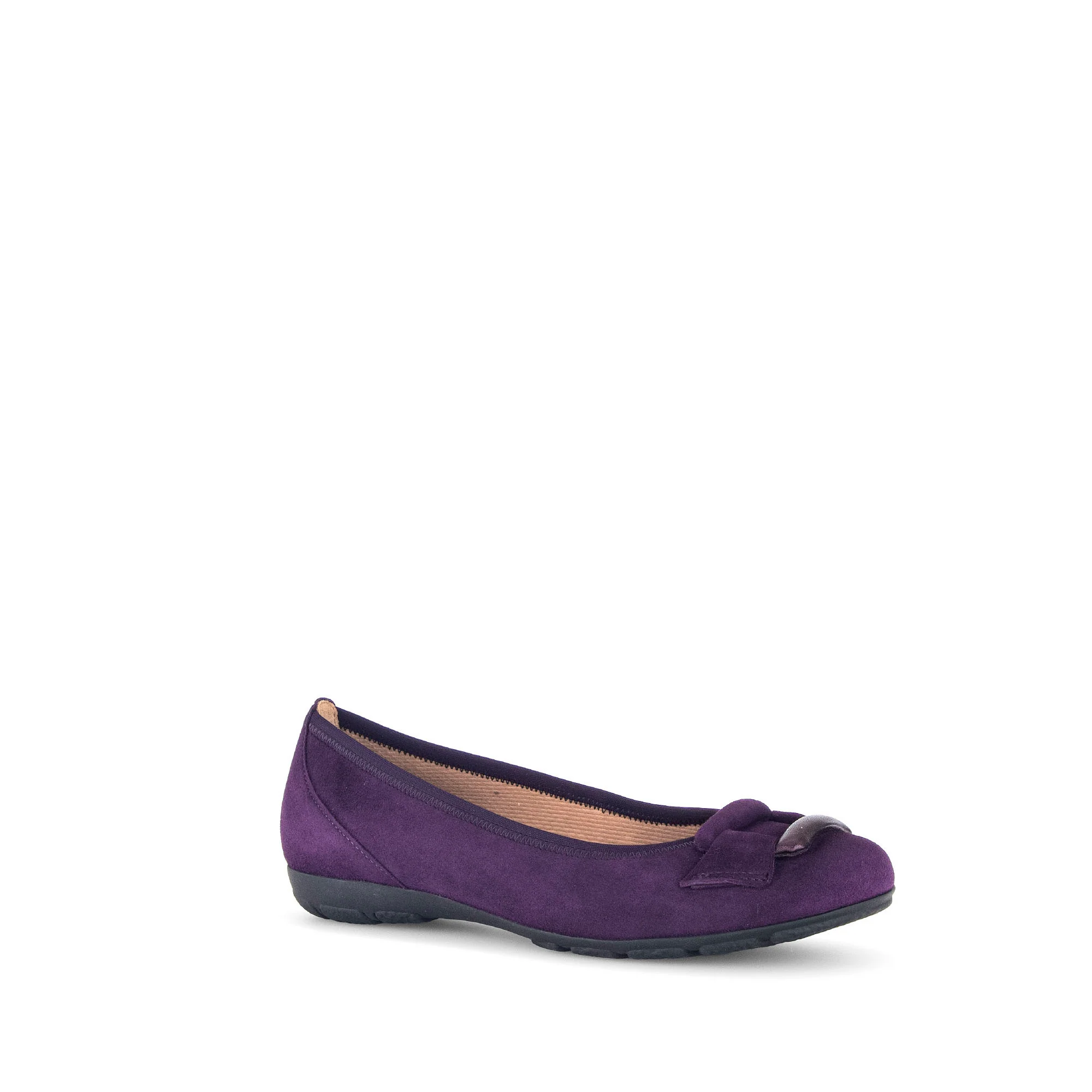 Ballerines violettes en combinaison cuirs - Image 3
