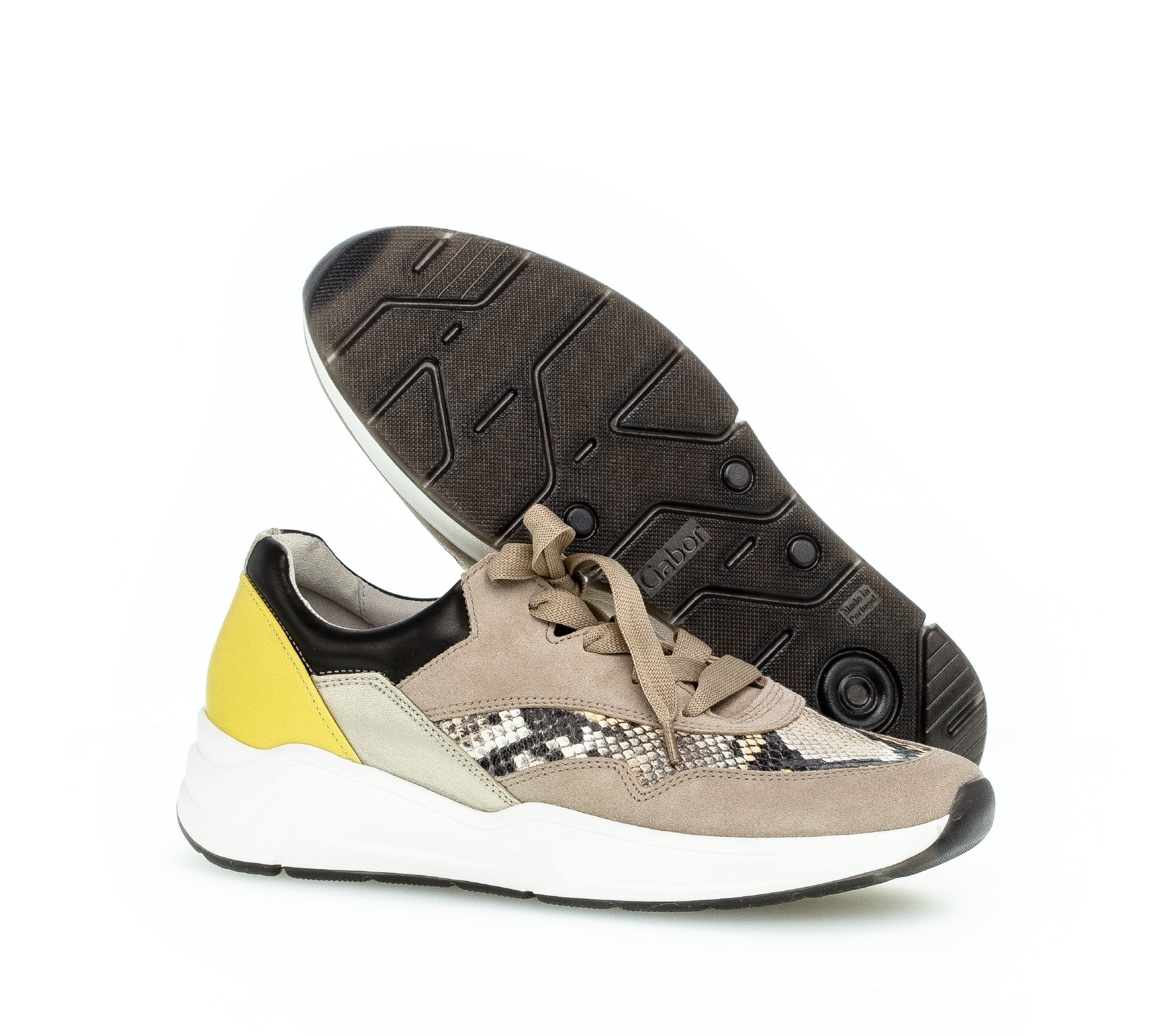 Baskets beiges effet reptile - Image 6