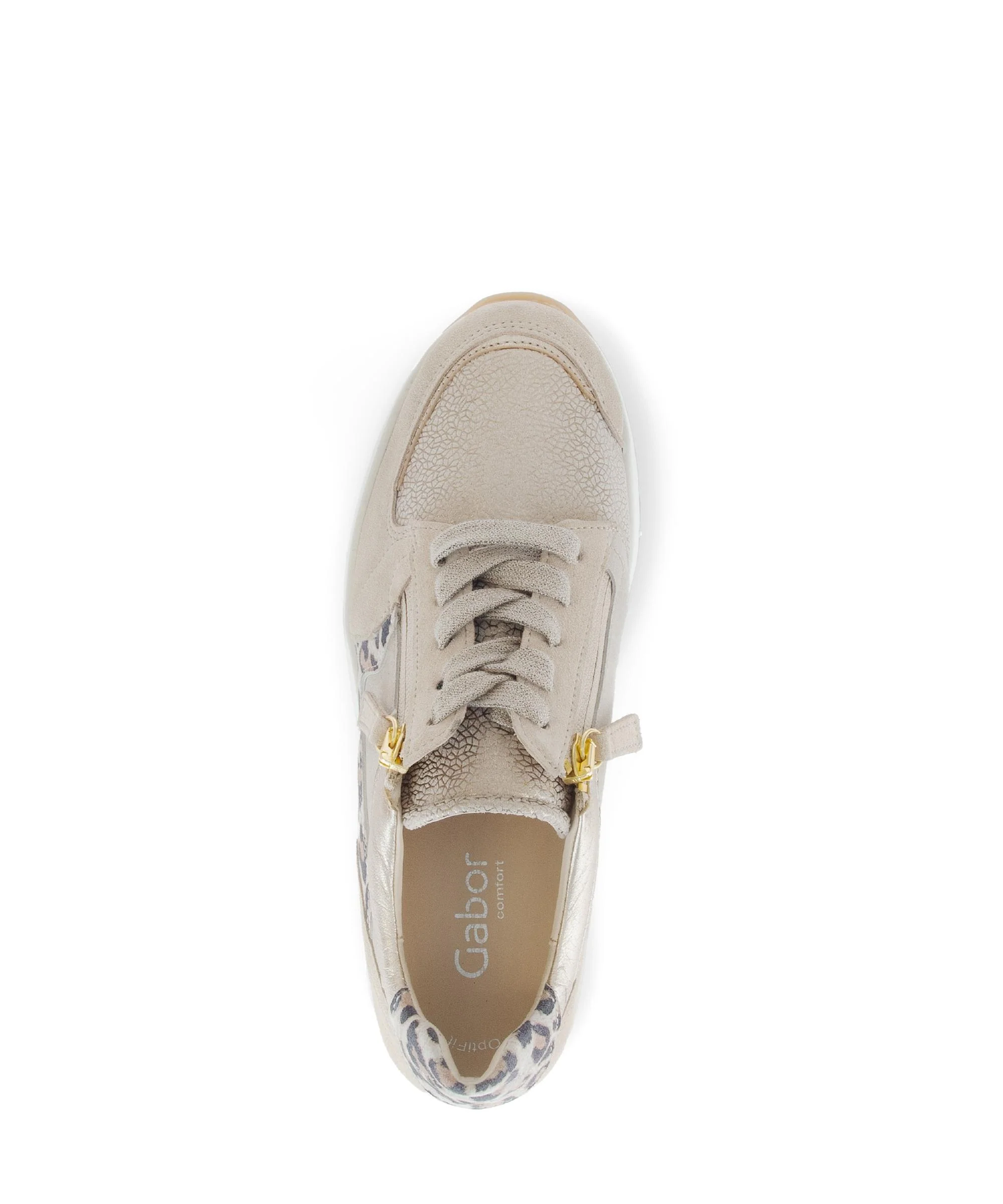 Baskets beiges en nubuck (adaptées Hallux Valgus) - Image 3