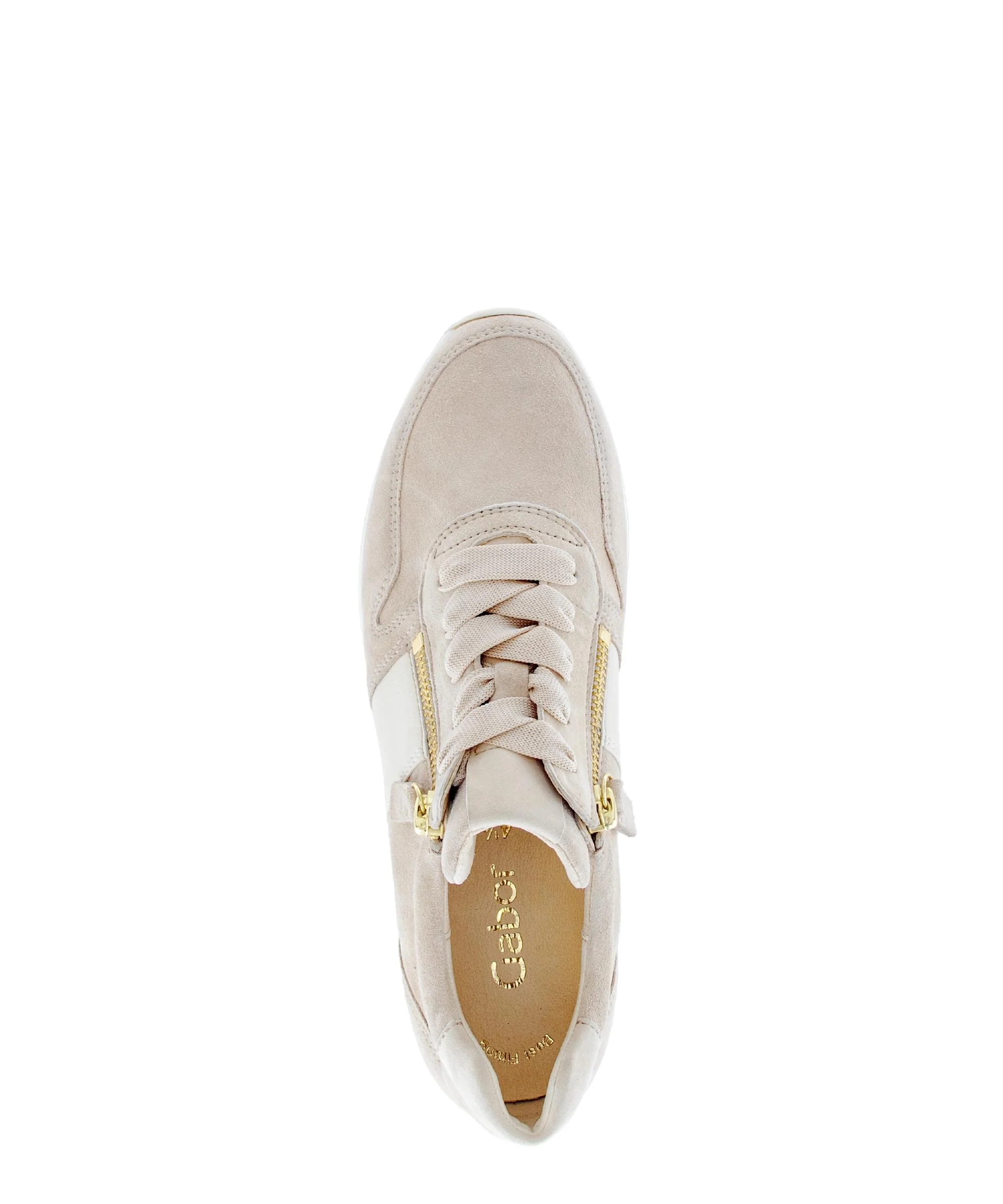 Baskets beiges en cuir - Image 3