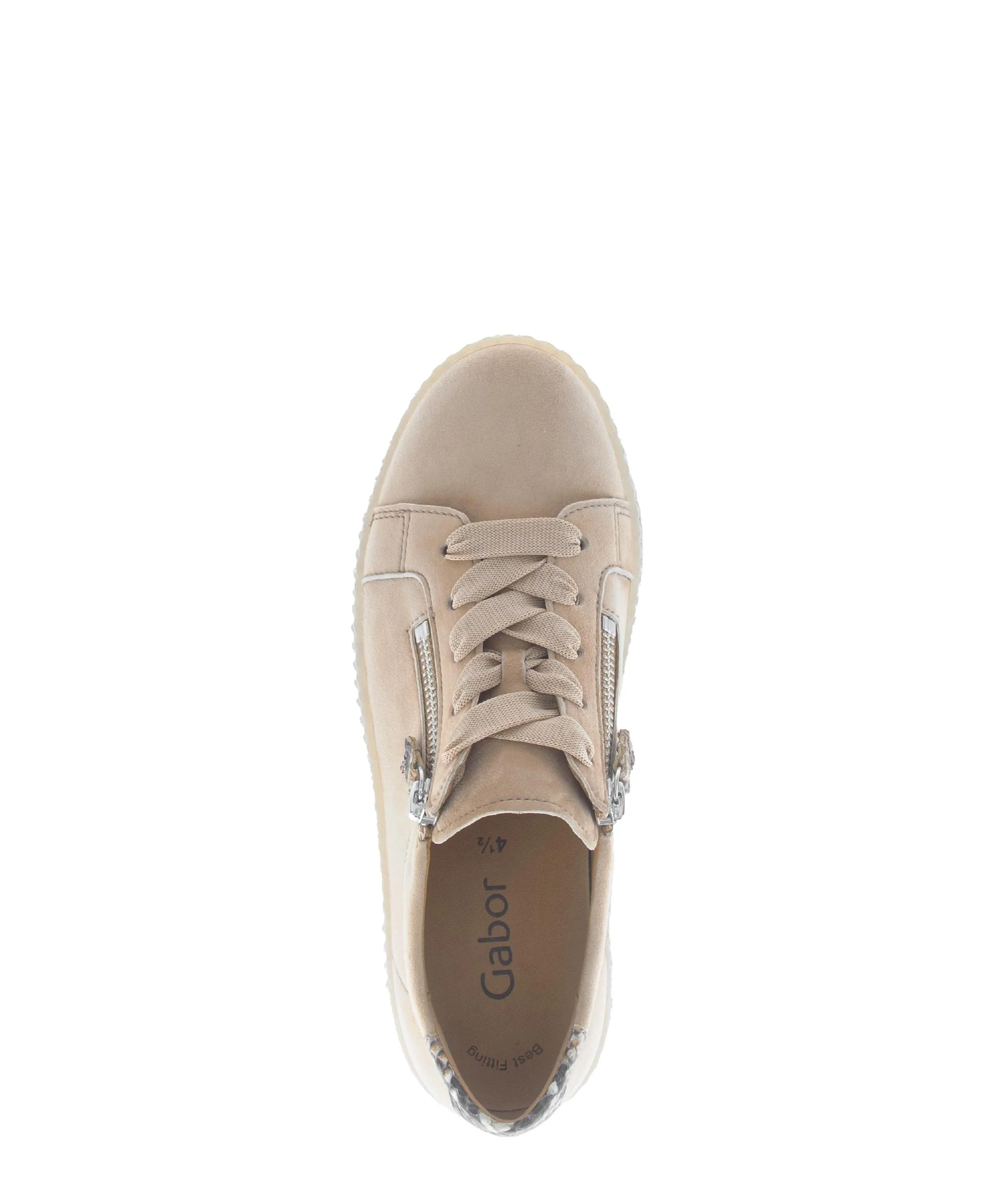 Baskets beiges en nubuck - Image 3