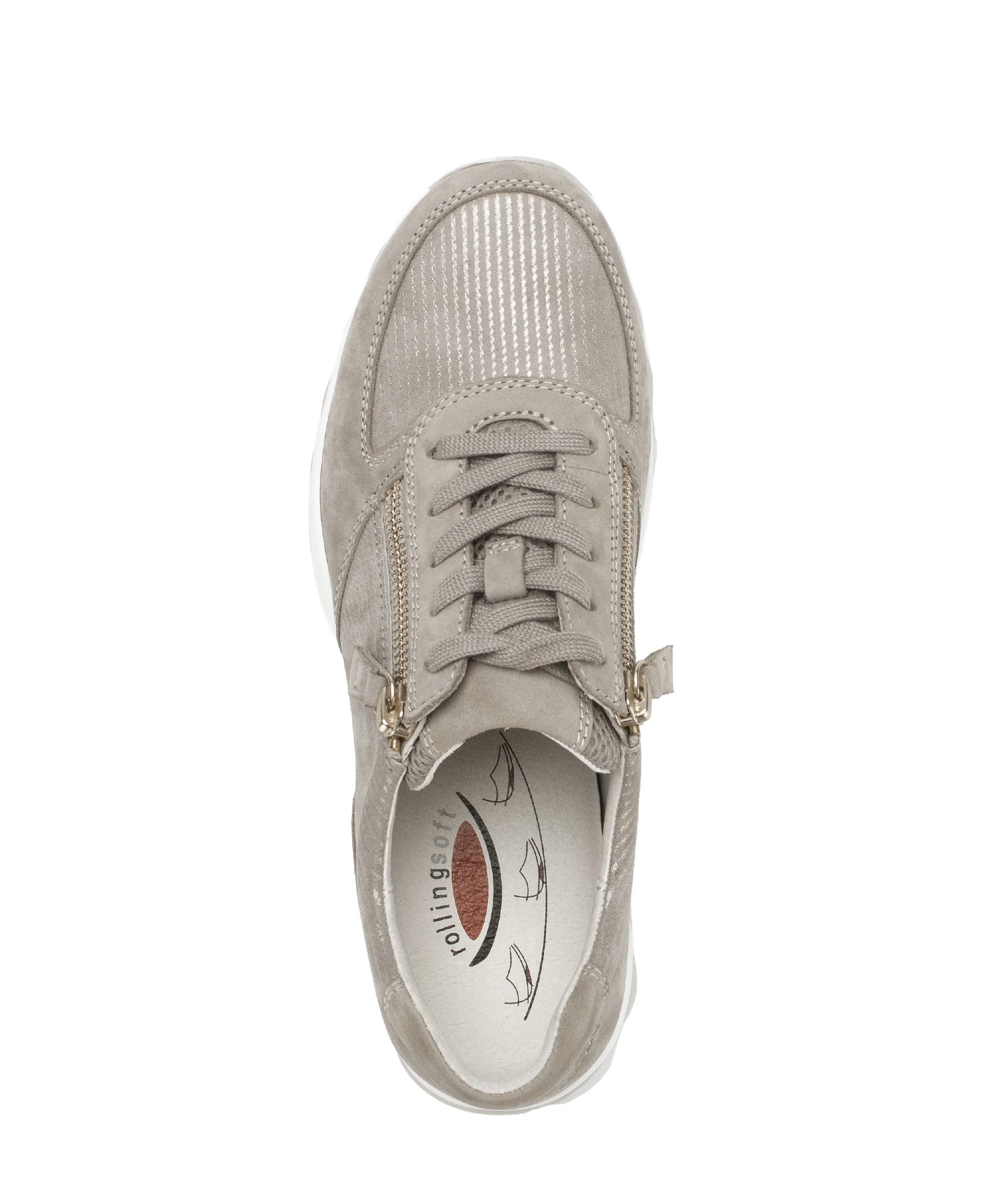 Baskets beiges en cuir - Image 3