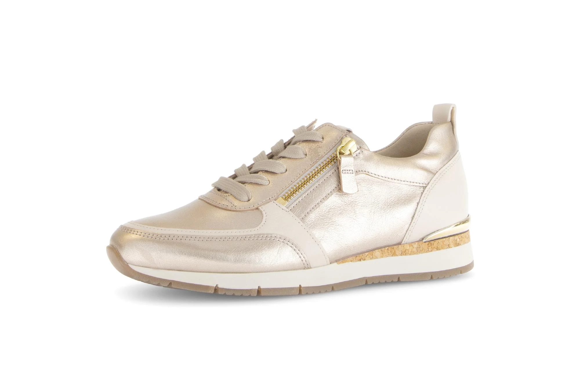 Baskets beiges en cuir - Image 6