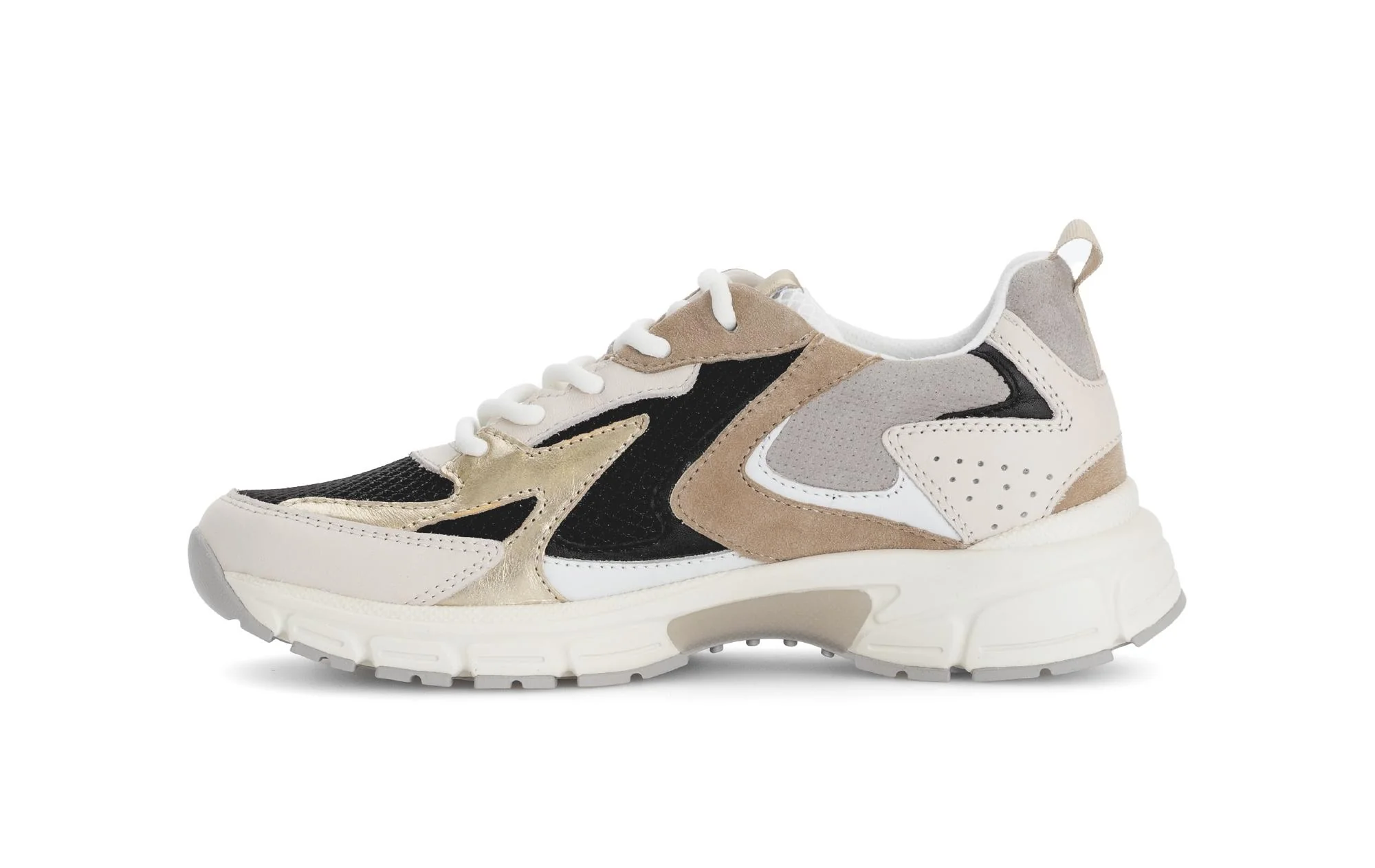 Baskets beiges en cuir - Image 2