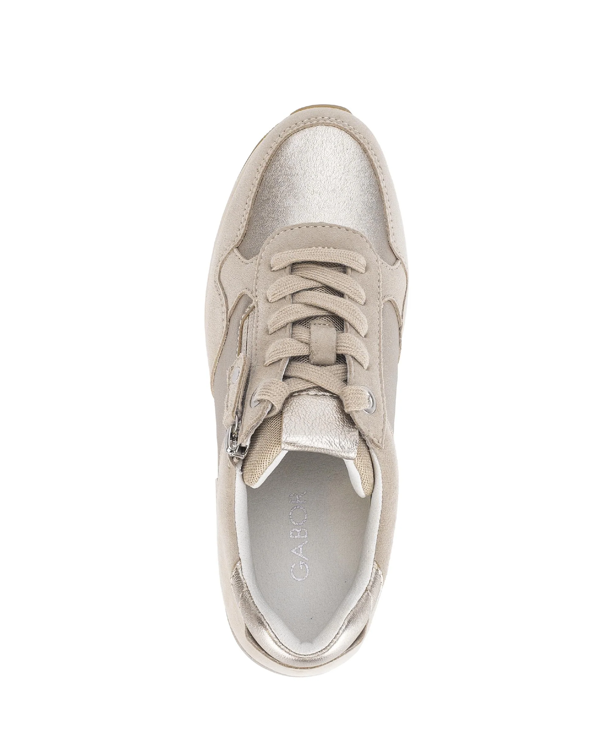 Baskets beiges en cuir - Image 3