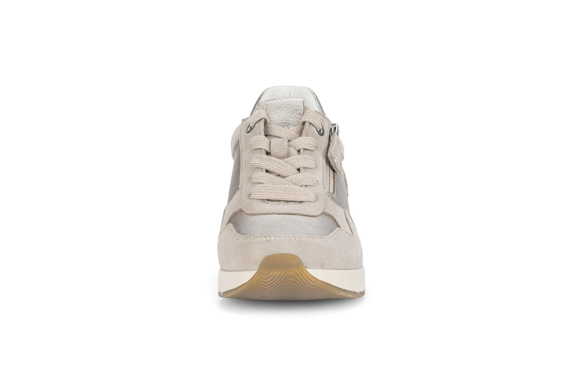Baskets beiges en cuir - Image 5