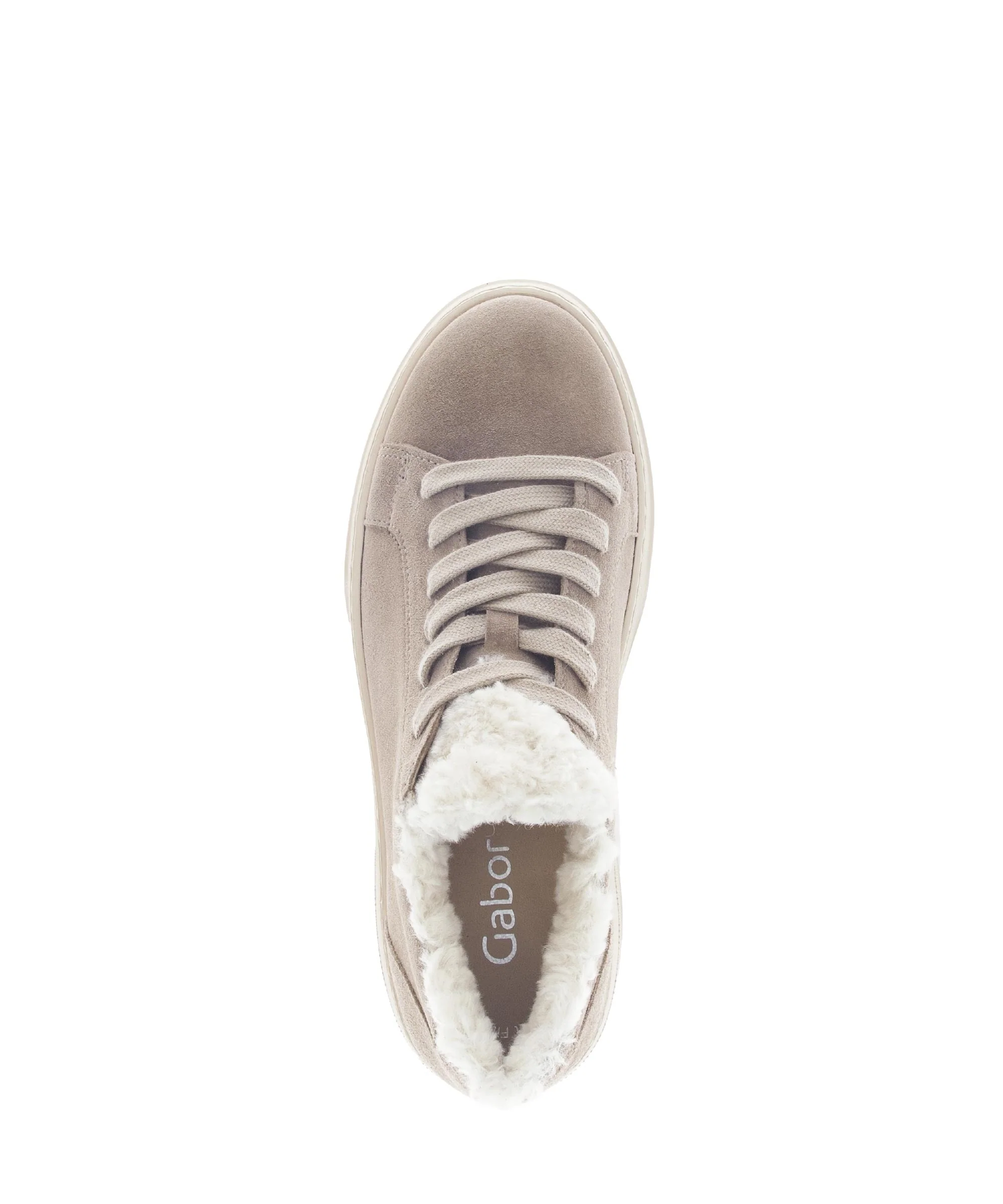 Baskets beiges en cuir nubuck - doublure intérieure chaude - Image 3