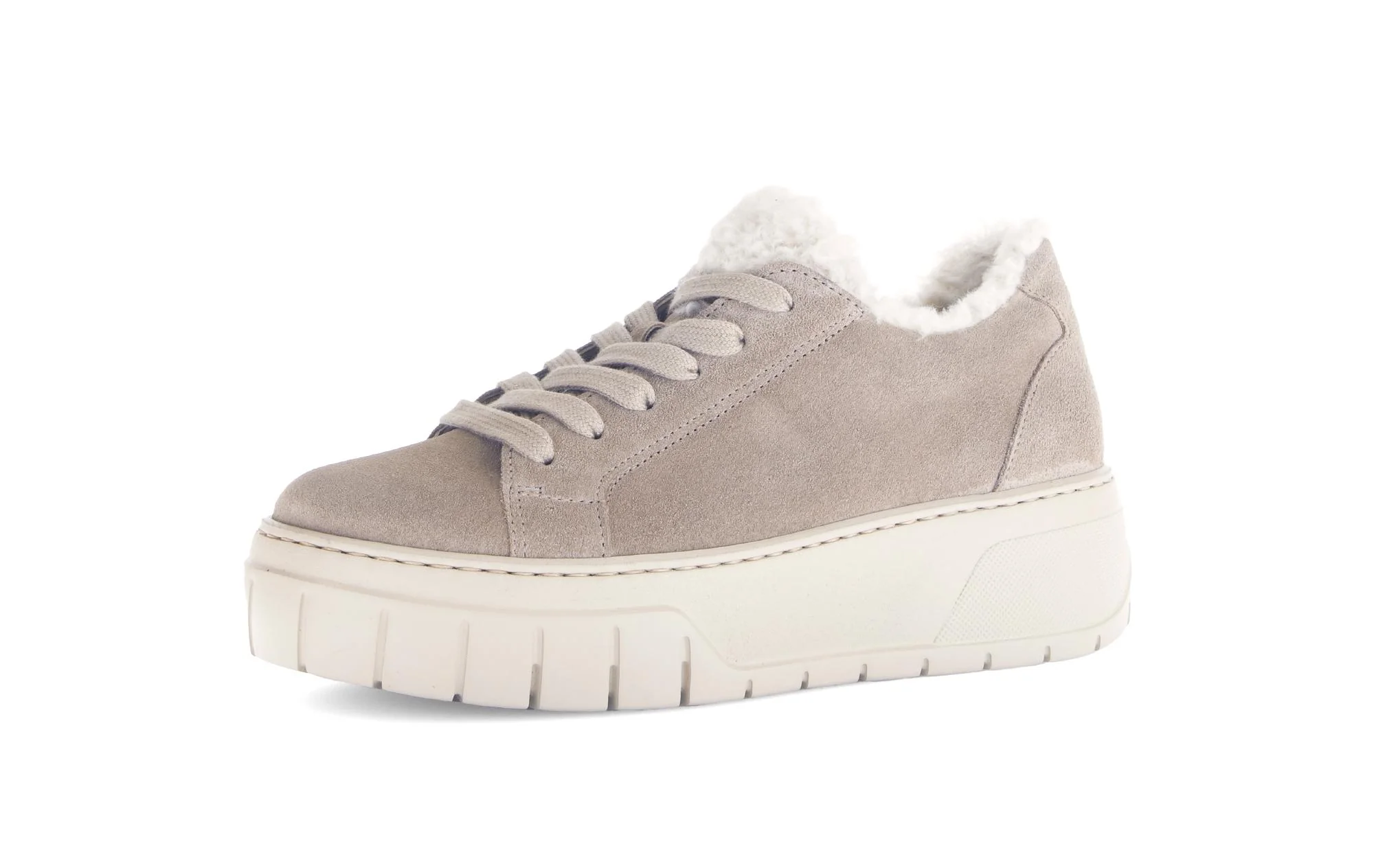 Baskets beiges en cuir nubuck - doublure intérieure chaude - Image 6