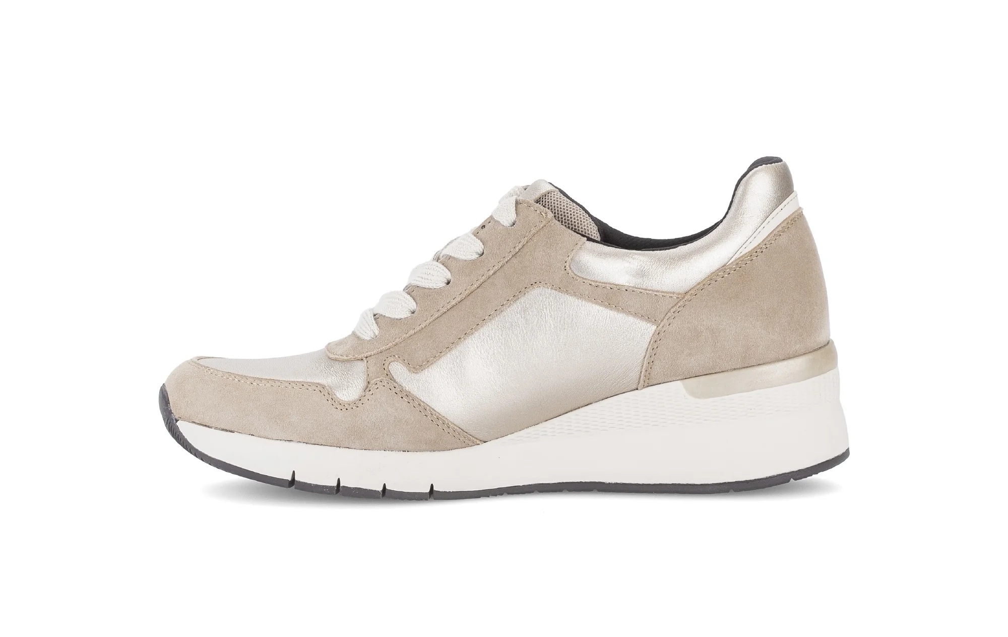Baskets beiges en cuir - Image 2