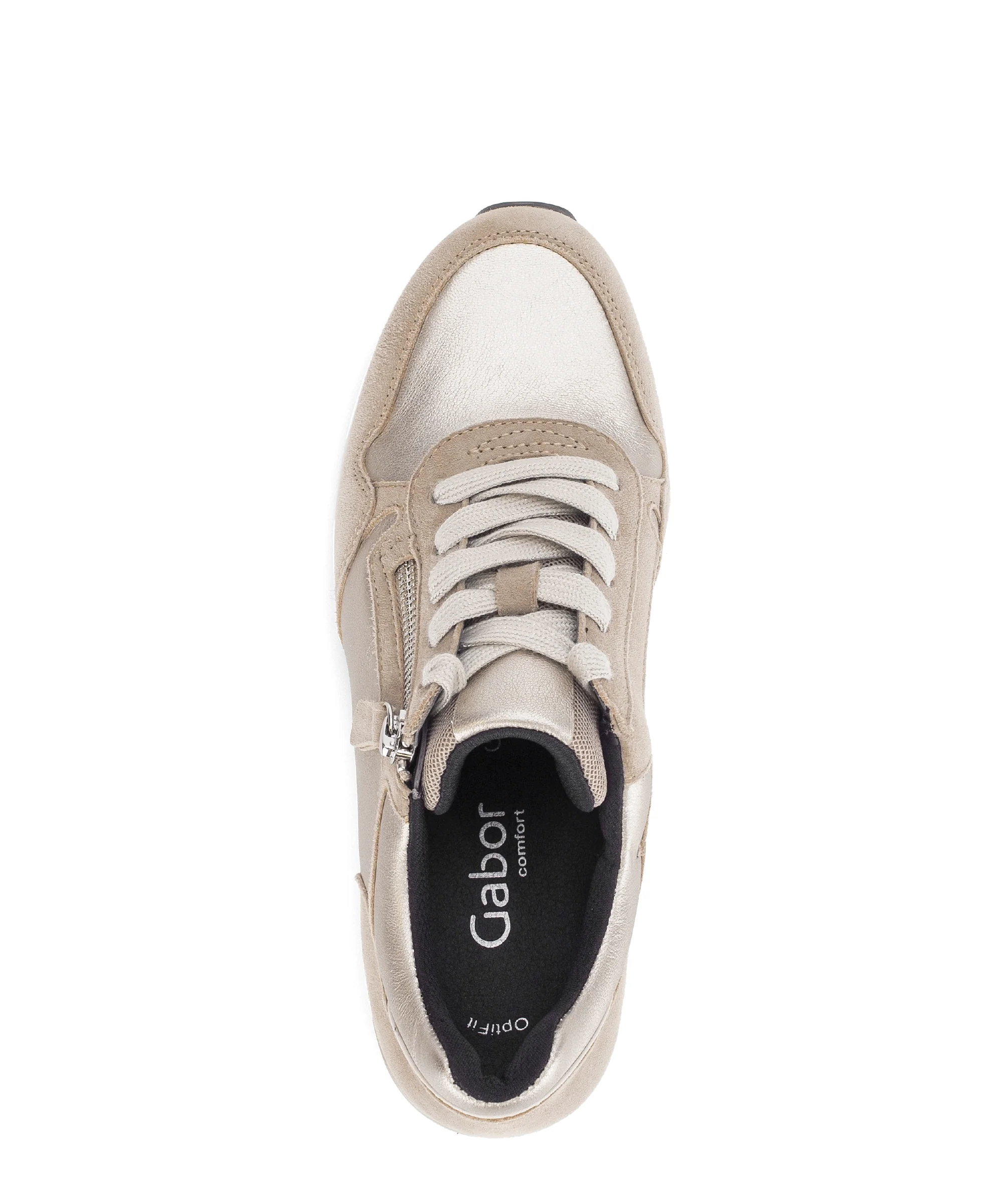 Baskets beiges en cuir - Image 3