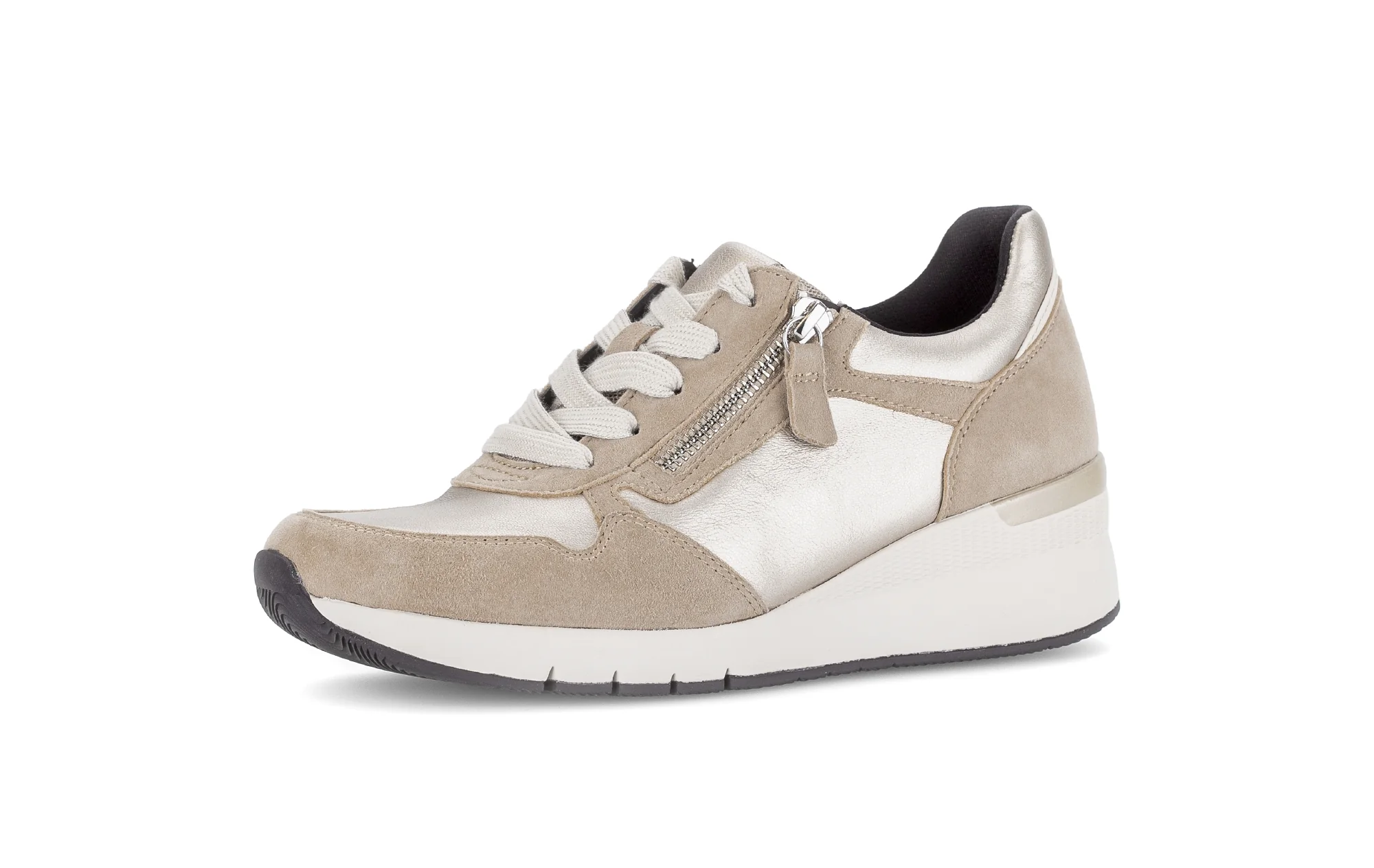 Baskets beiges en cuir - Image 6