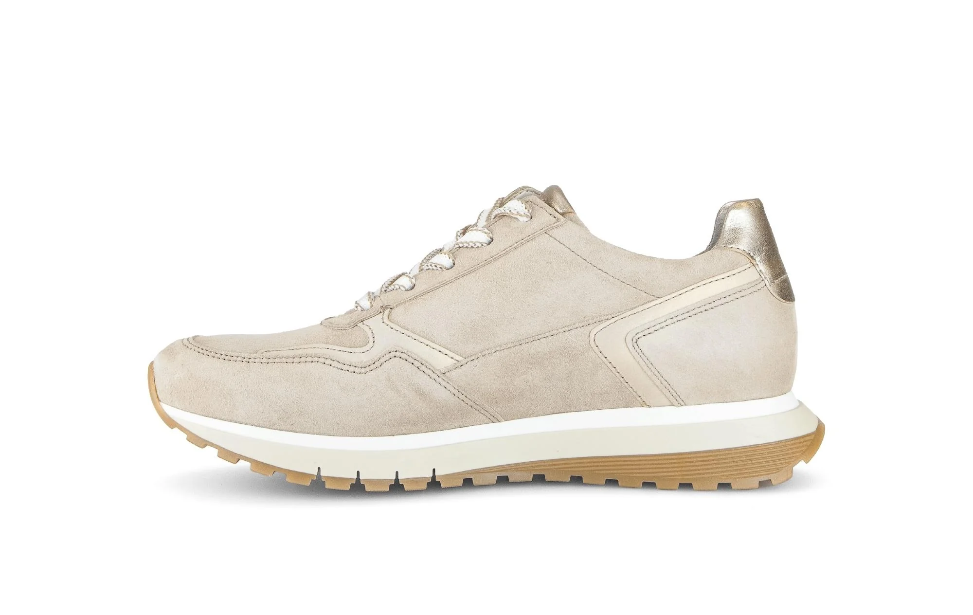 Baskets beiges en cuir - Image 2