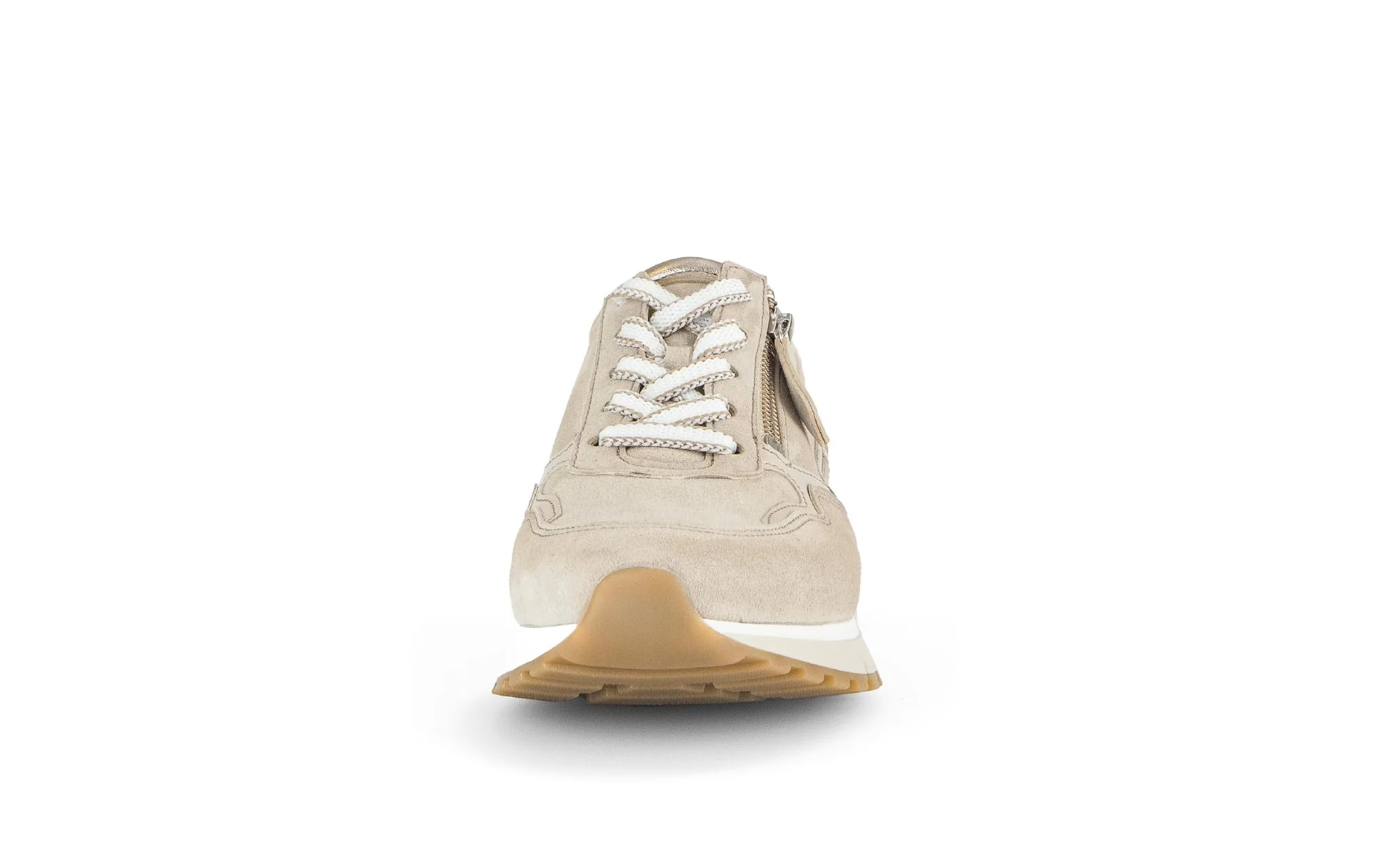 Baskets beiges en cuir - Image 5