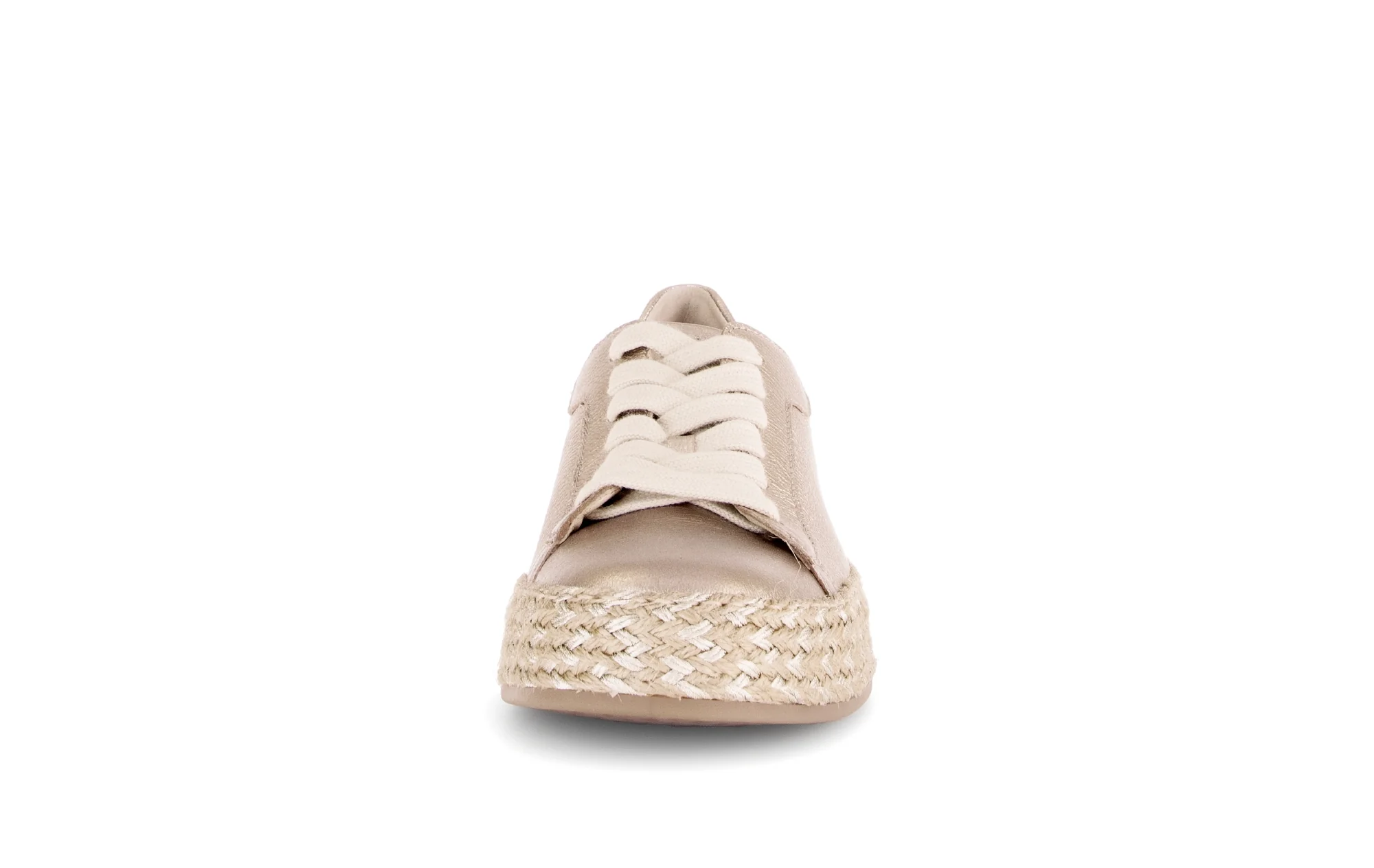 Baskets beiges en cuir - Image 5