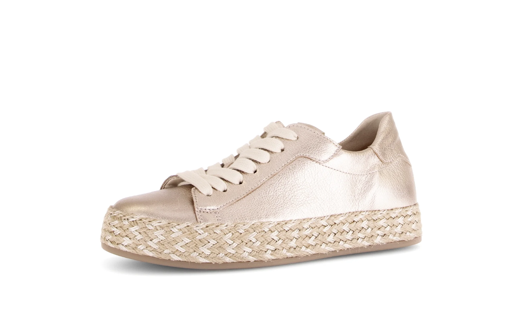 Baskets beiges en cuir - Image 6