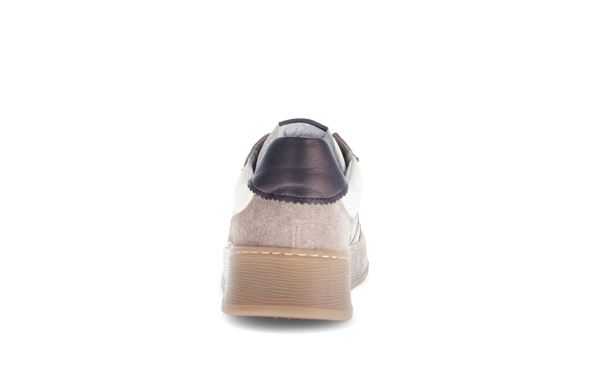 Baskets beiges en cuir lisse - Image 4