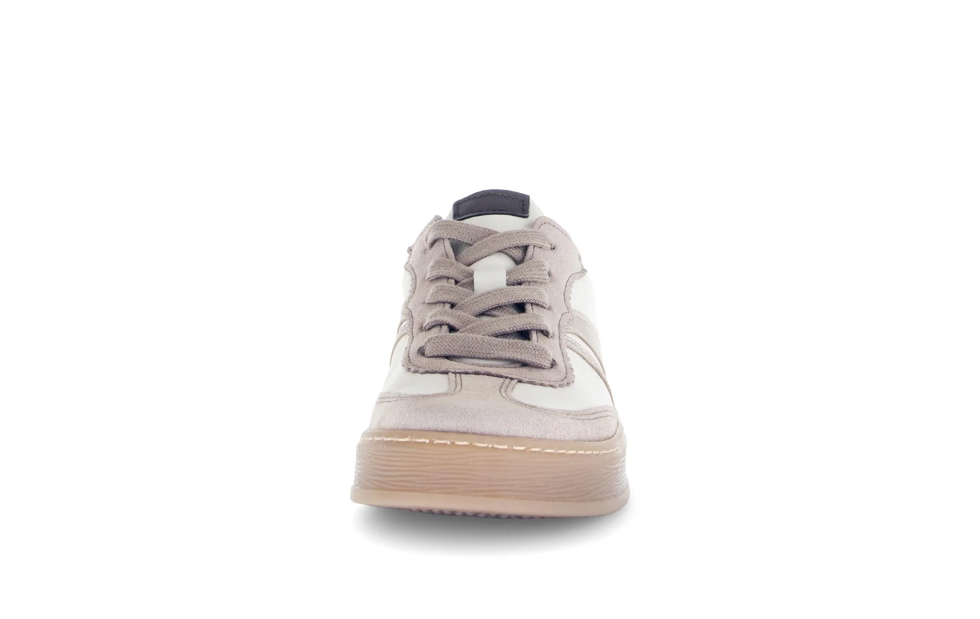 Baskets beiges en cuir lisse - Image 5