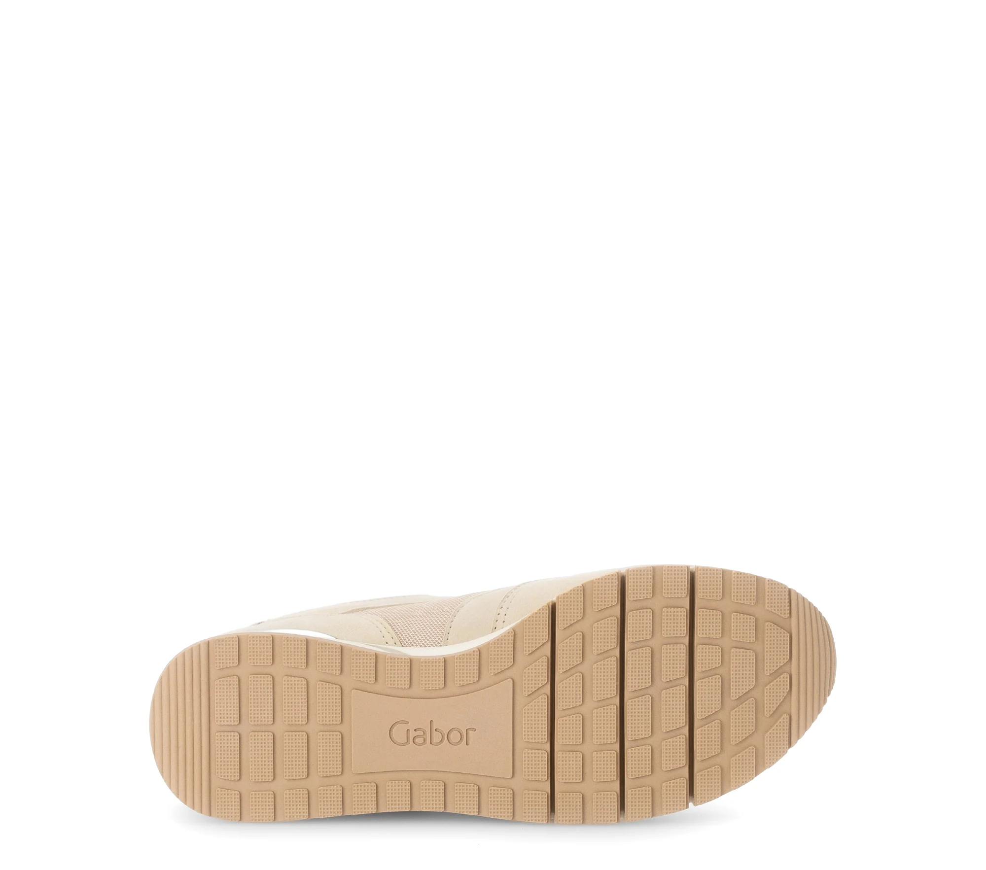 Baskets beiges en cuir velours - Image 6