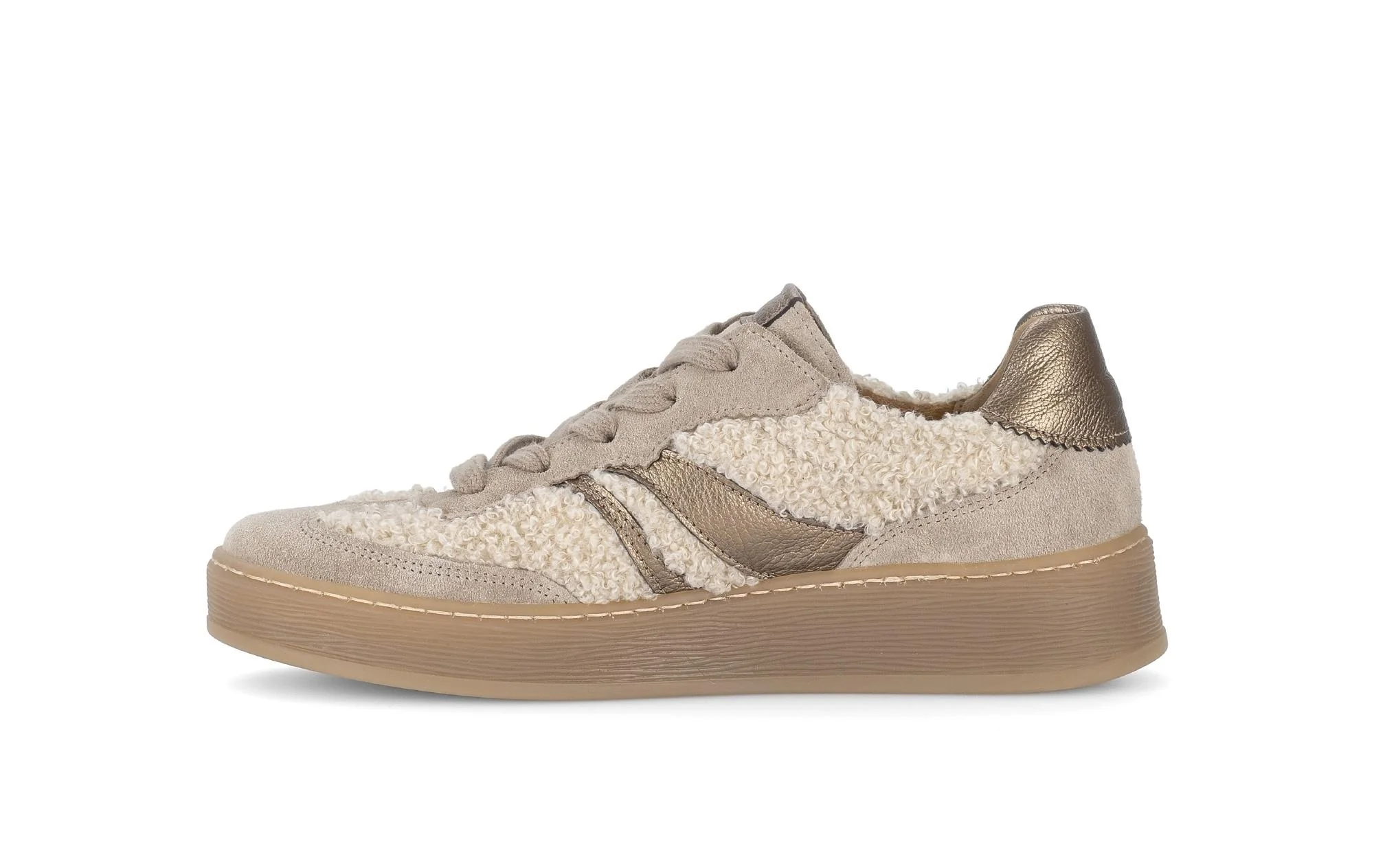 Baskets beiges en textile - Image 2