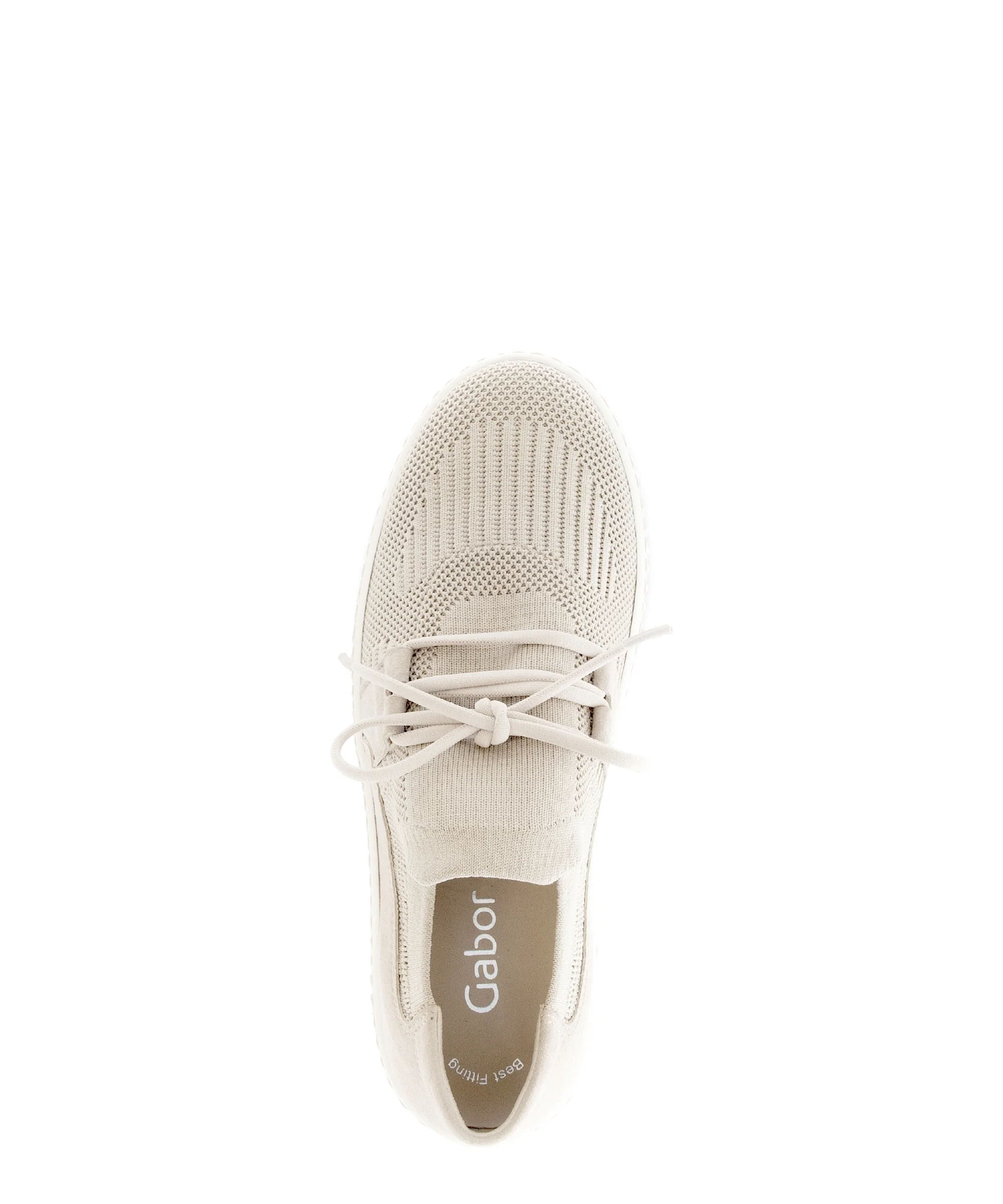 Baskets beiges en textile - Image 3