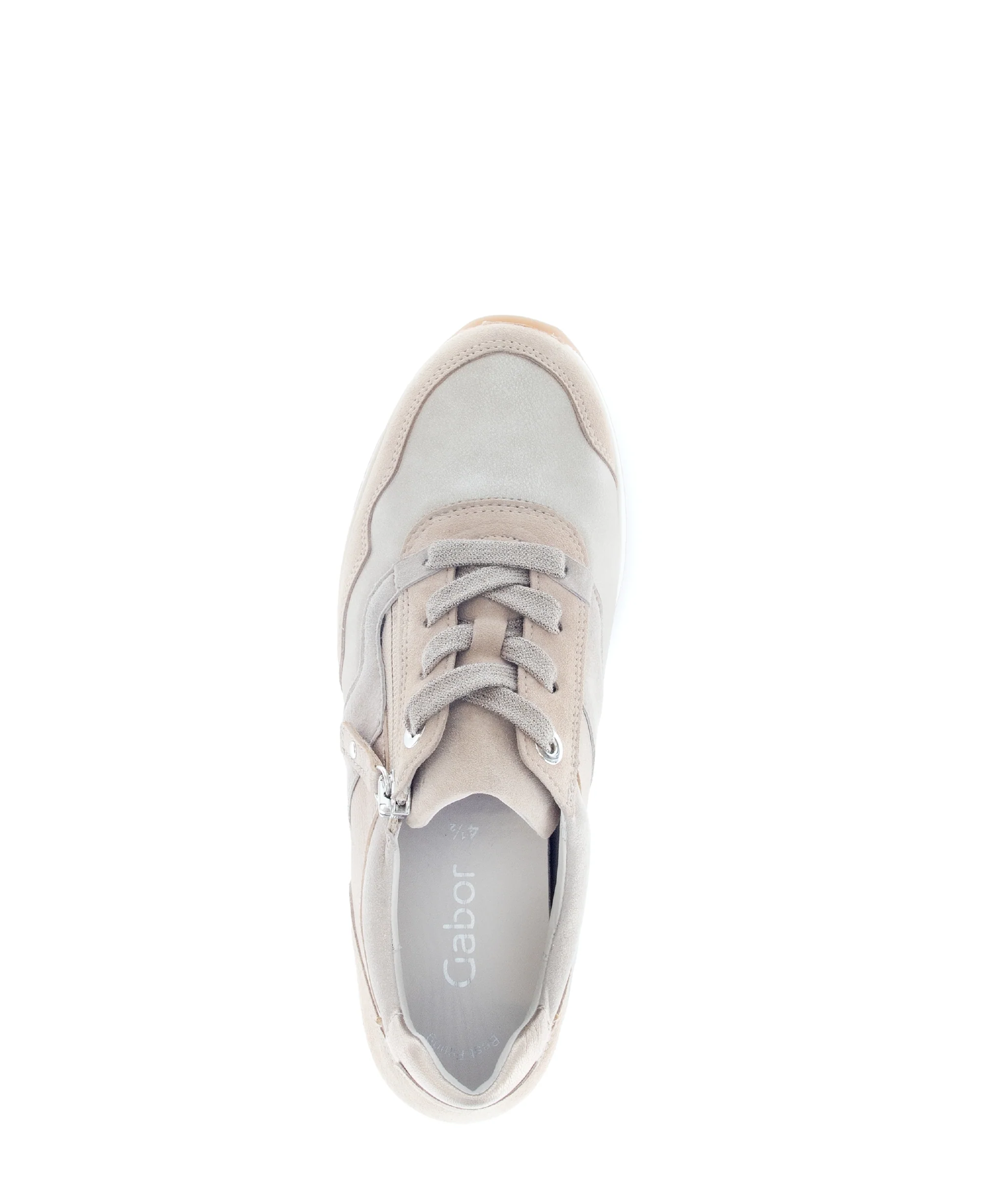 Baskets beiges en Textile et Nubuck (adaptées Hallux Valgus) - Image 3