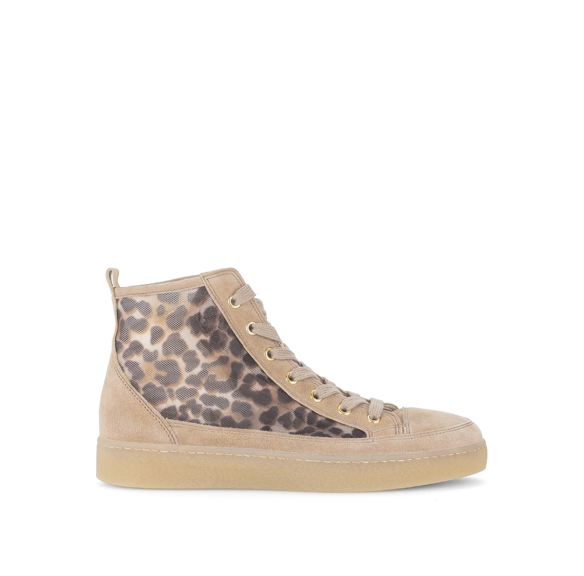 Baskets beiges en velours