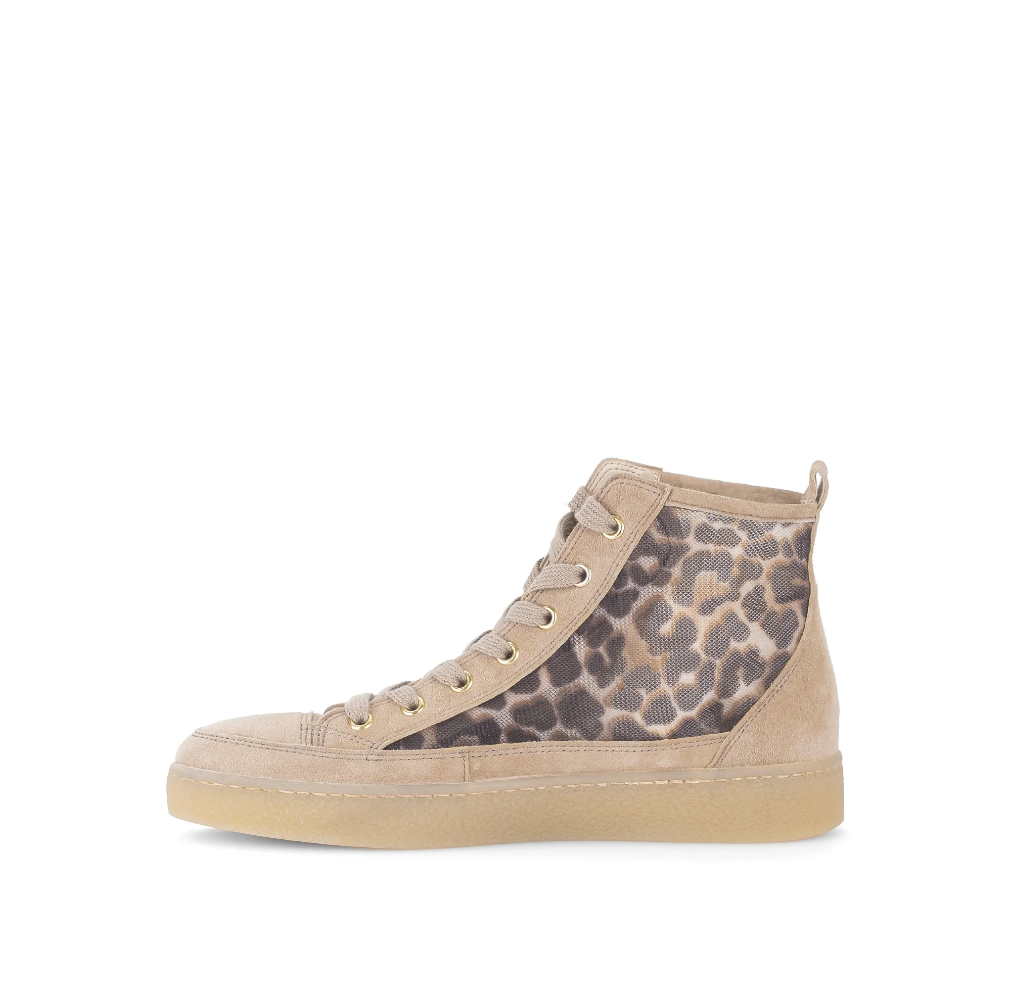 Baskets beiges en velours - Image 2