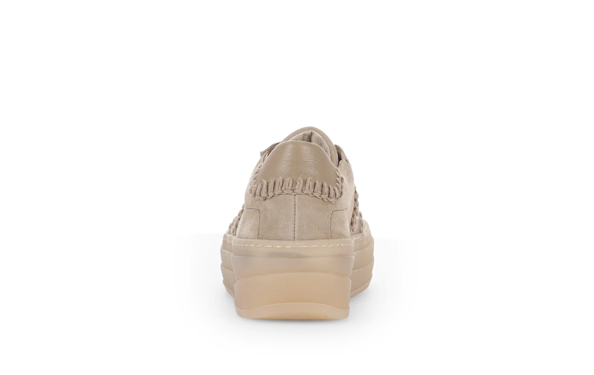 Baskets beiges en velours - Image 4