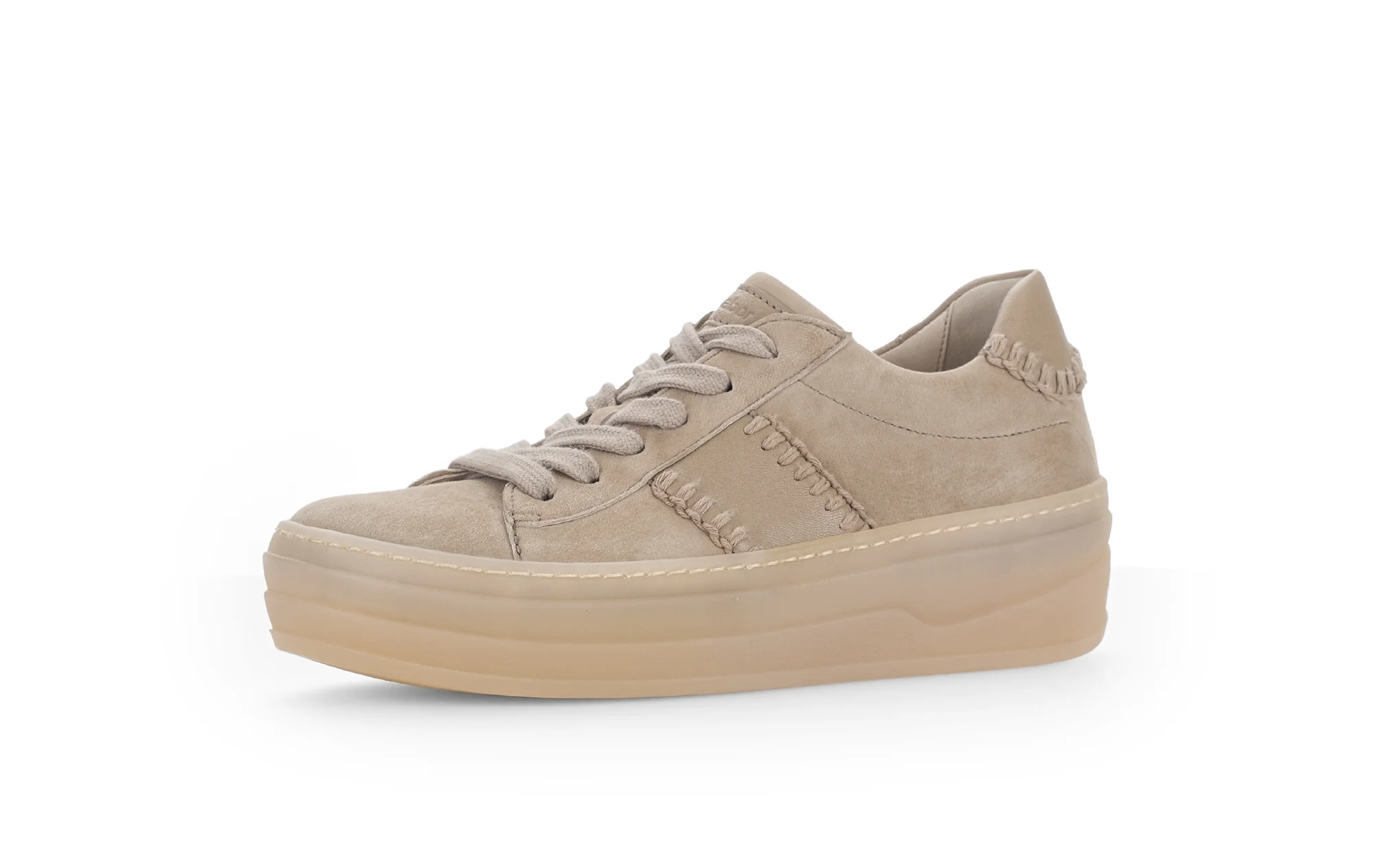 Baskets beiges en velours - Image 6