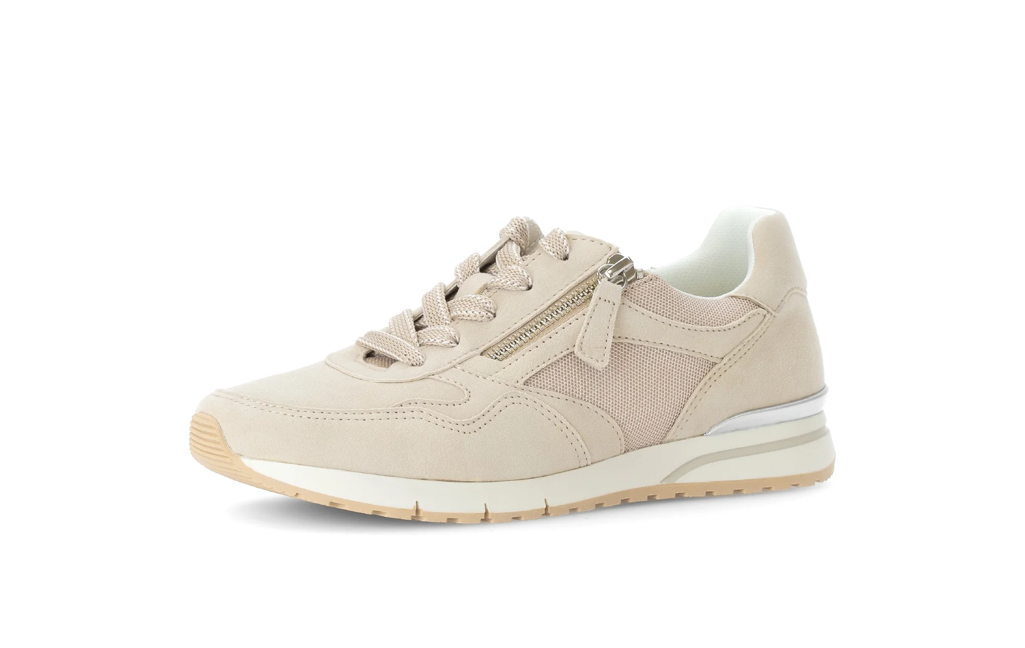 Baskets beiges en velours - Image 6