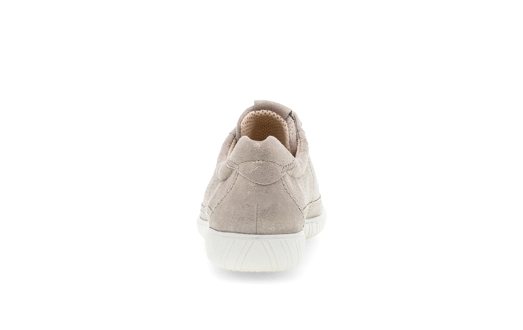 Baskets beiges en Nubuck métallisé - Image 4