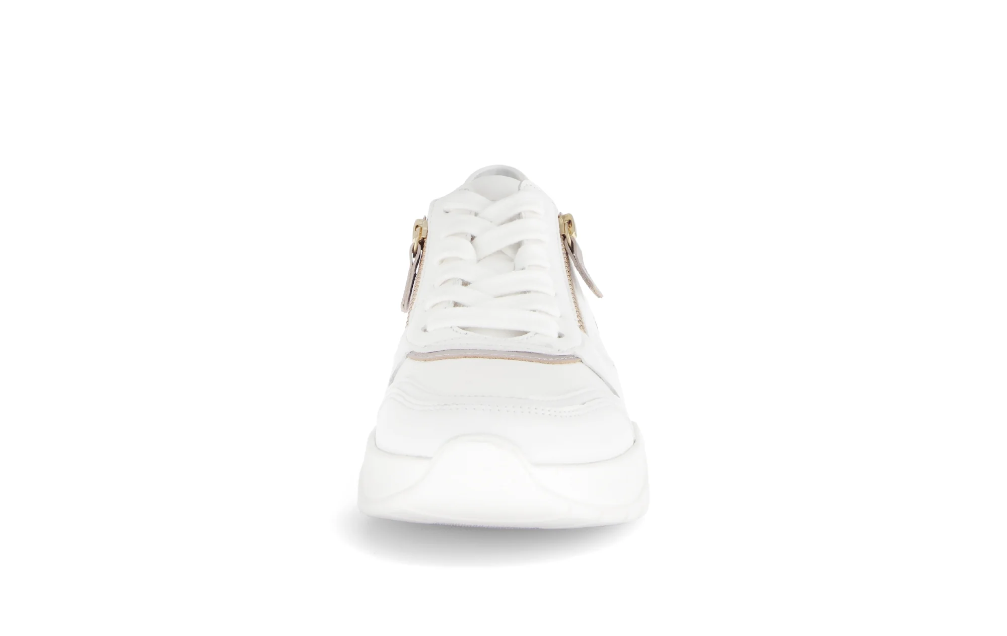 Baskets blanches en combinaison cuirs - Image 4
