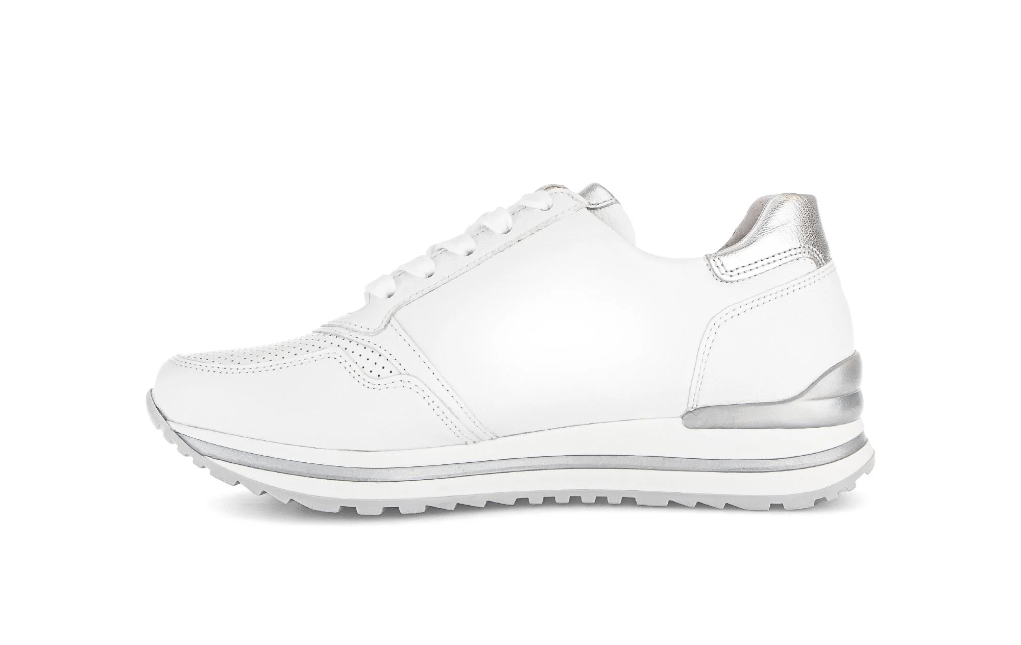 Baskets blanches en cuir - Image 2