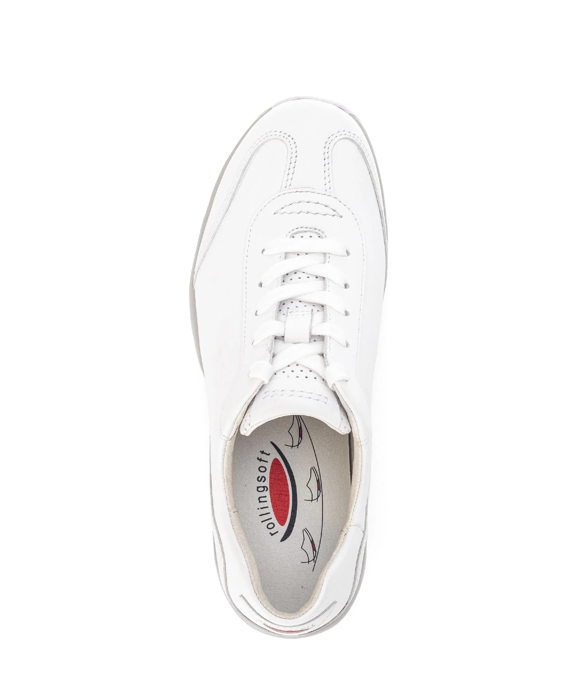 Baskets Rolling Soft Blanche en cuir - Image 3